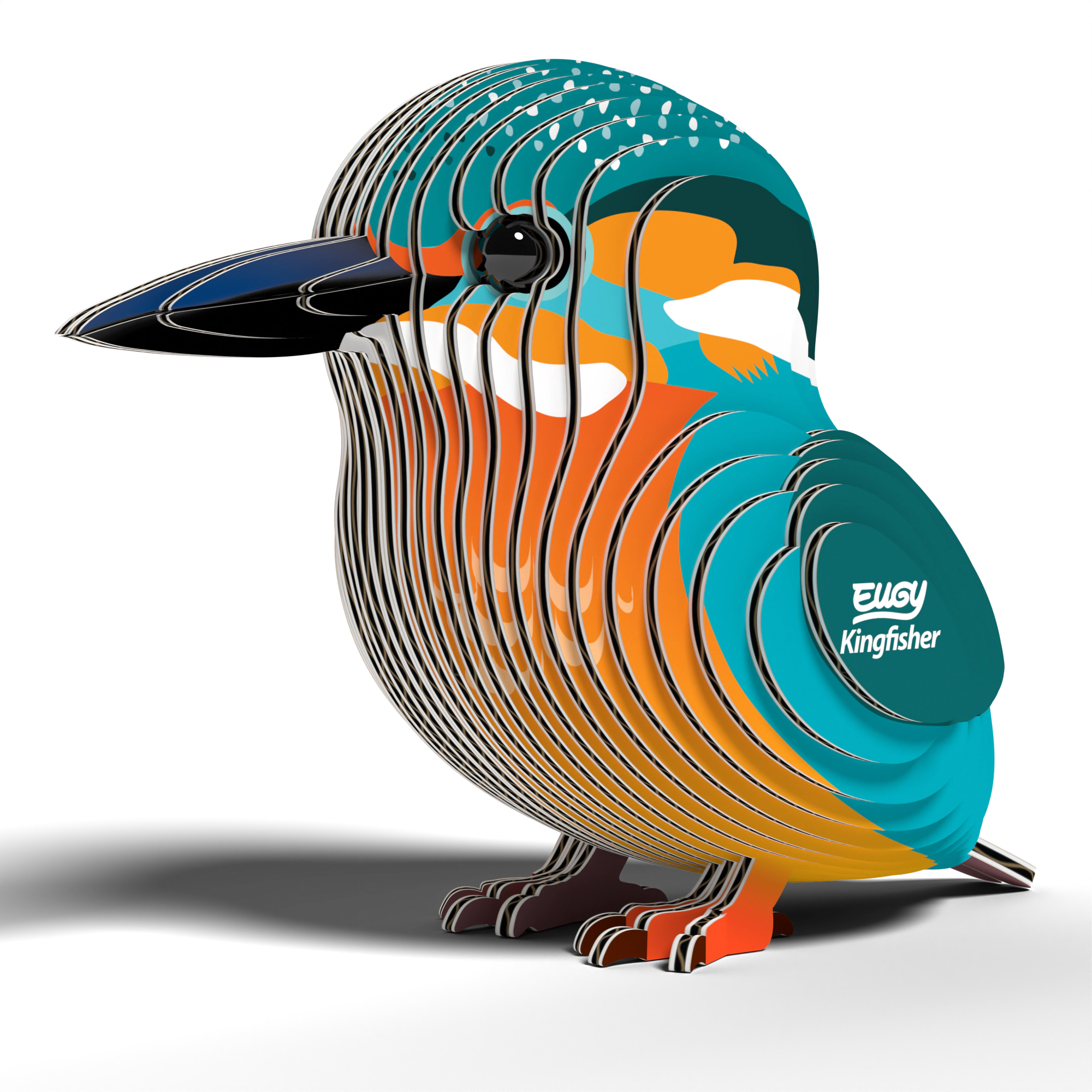 EUGY Kingfisher 3D Puzzle - contains 29 puzzle pieces