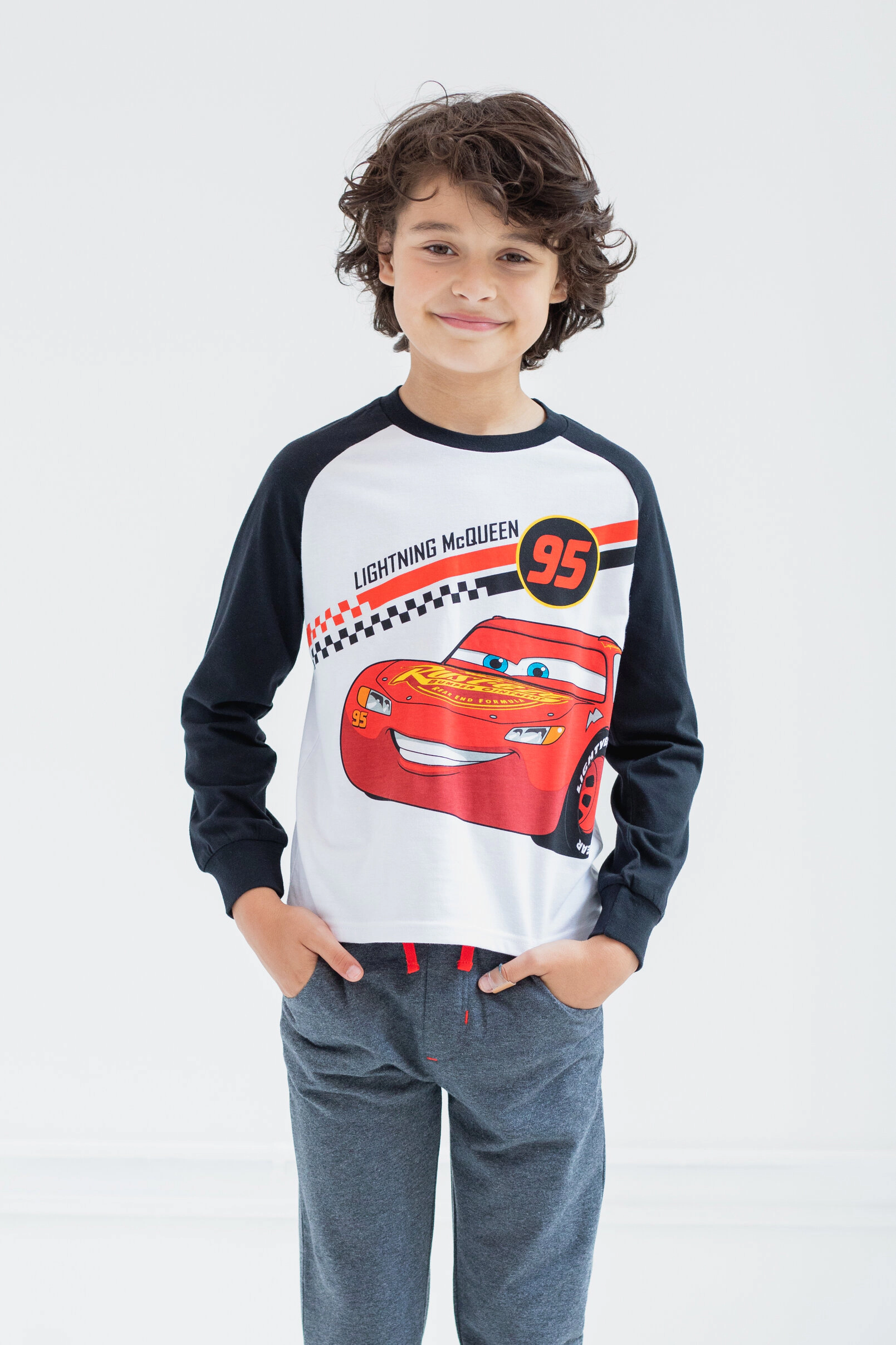 Disney Boys' 2-Piece Long Sleeve Tee and Pants Set