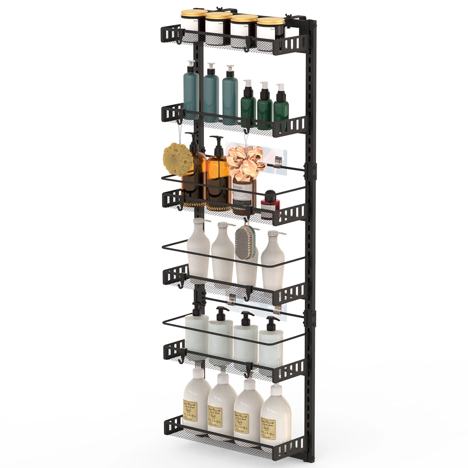 NEW Home Unisex 6-Tier Carbon Steel Over Door Organizer