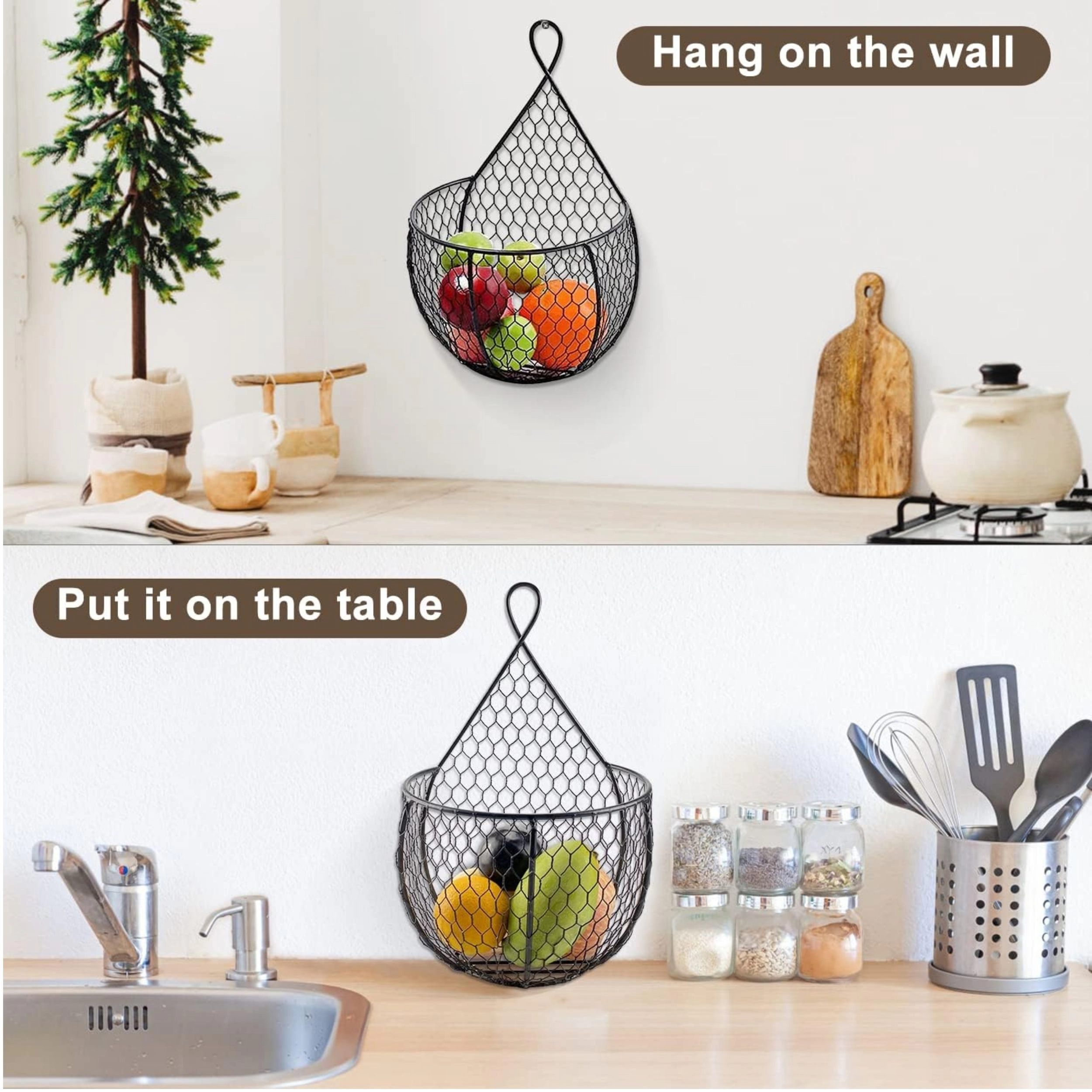 Stock Preferred Wall Mounted Fruit and Vegetable Storage Basket