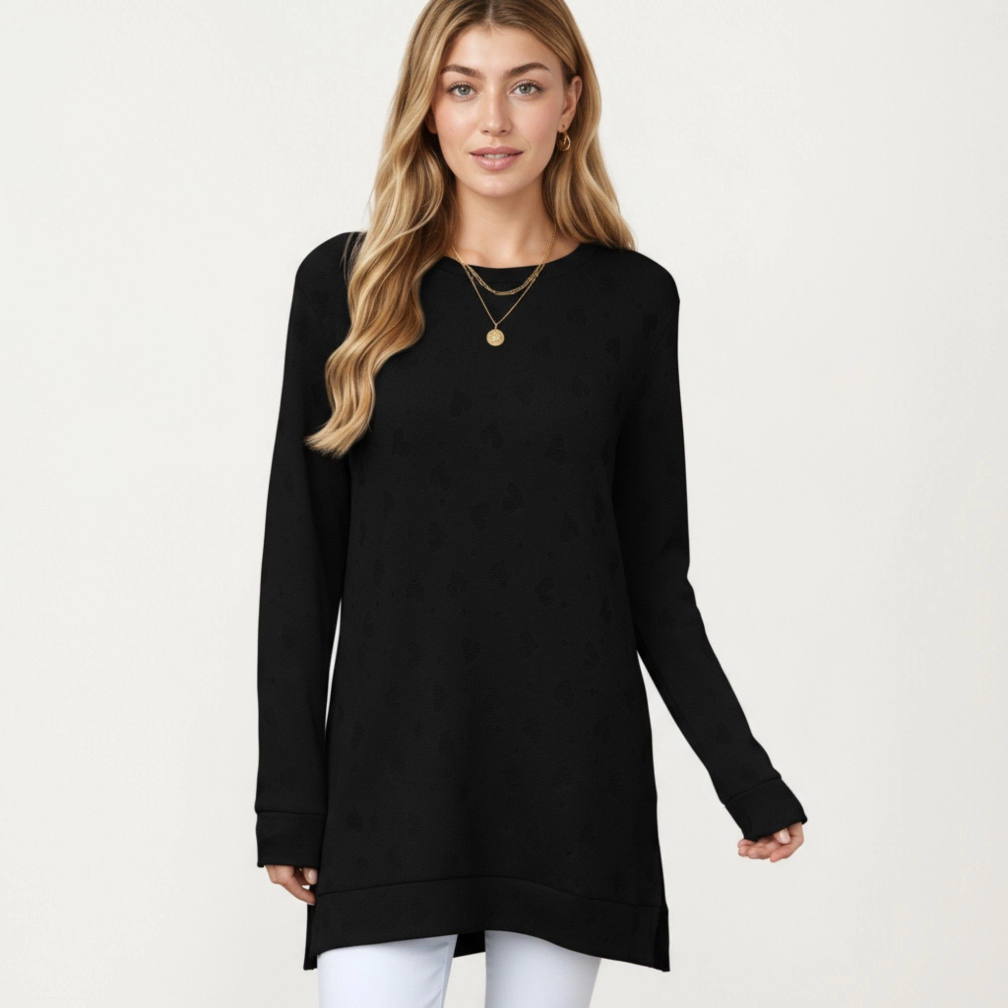 Anna-Kaci Women's Oversized High Low Hem Relaxed Fit Long Sleeve Pullover Top