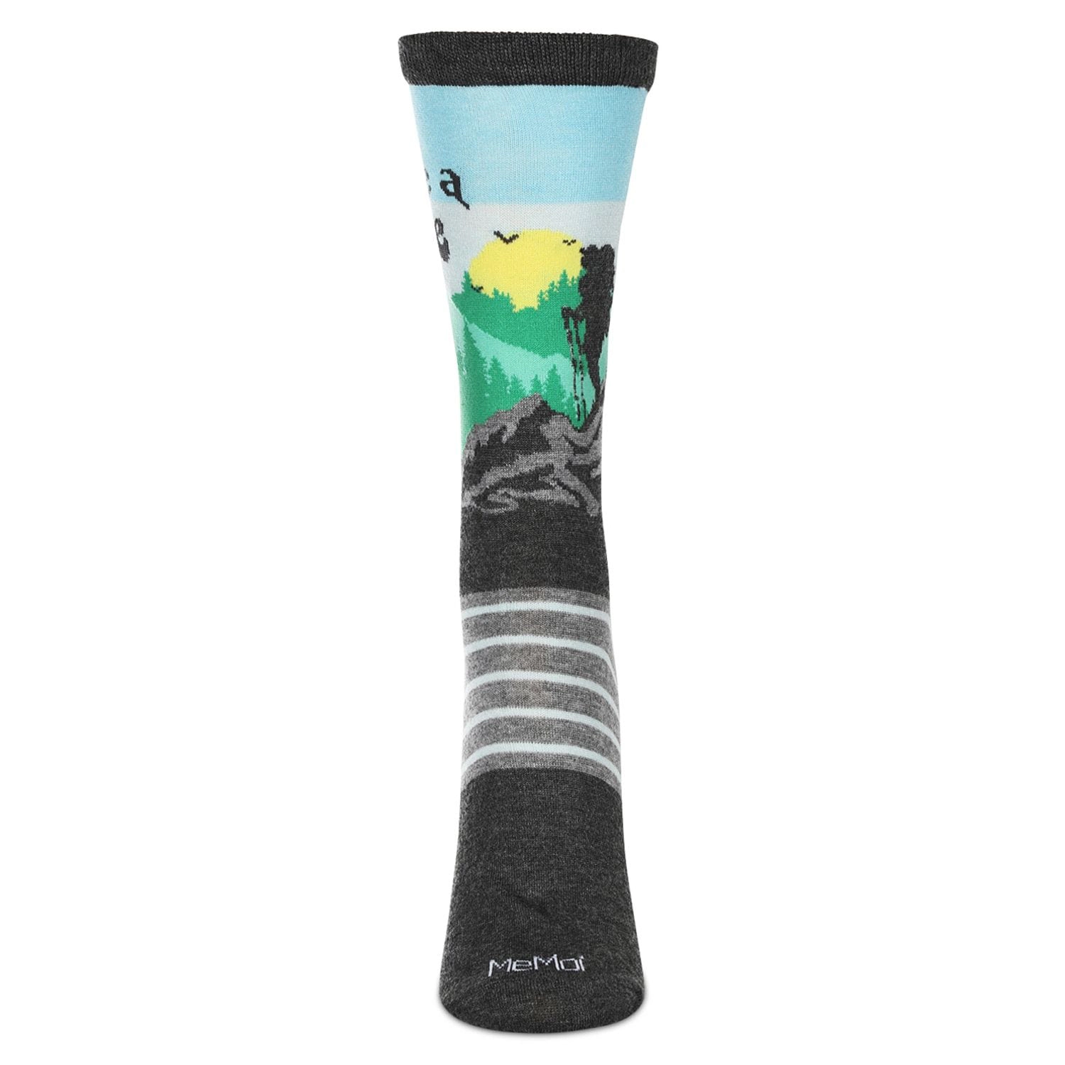 MeMoi Women's Take A Hike Rayon From Bamboo Crew Socks
