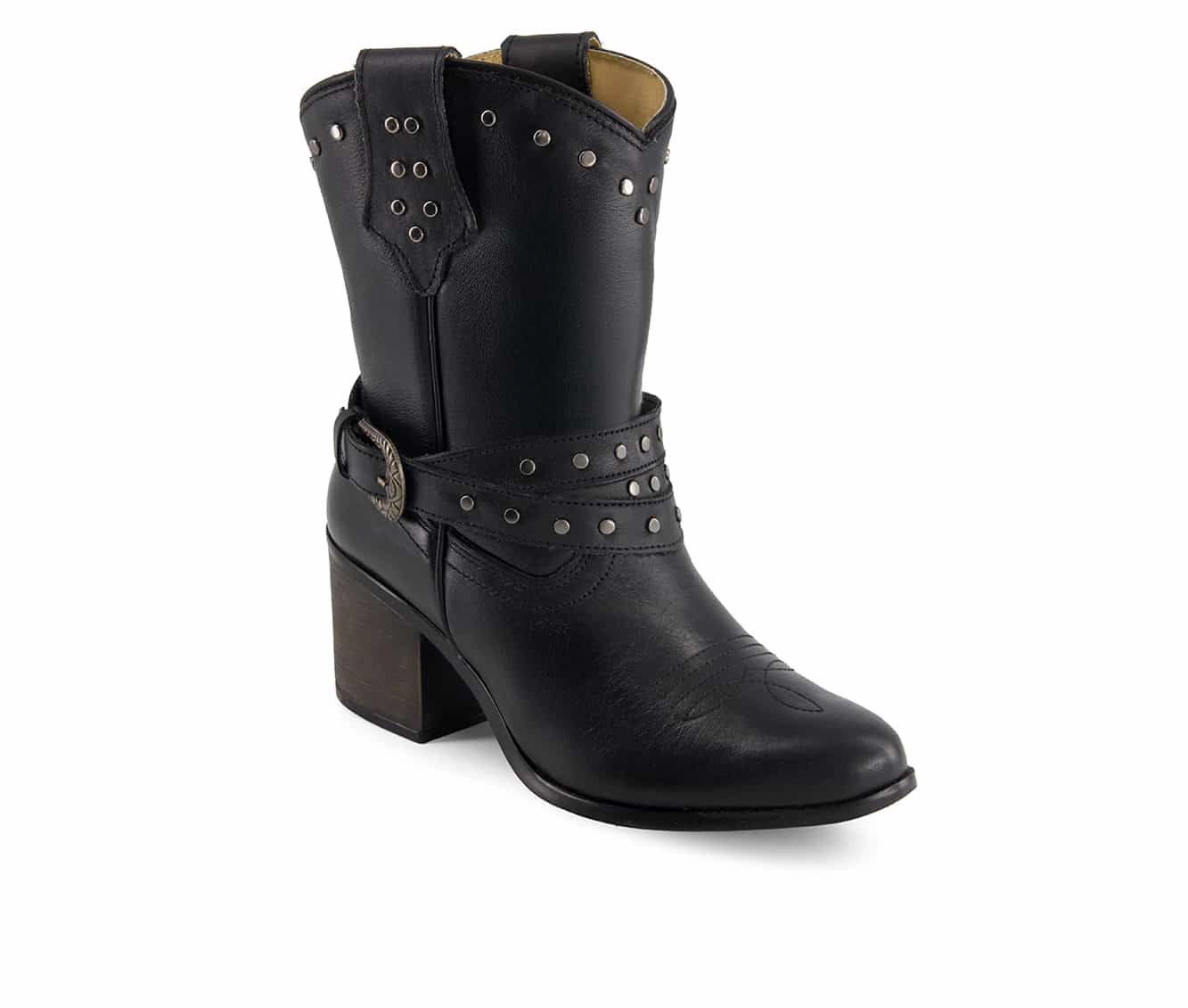 Forastero Womens Leather Western Booties