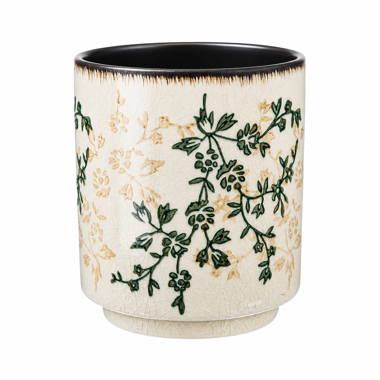 WZK Rustic Ceramic Farmhouse Decorative Kitchen Utensil Holder