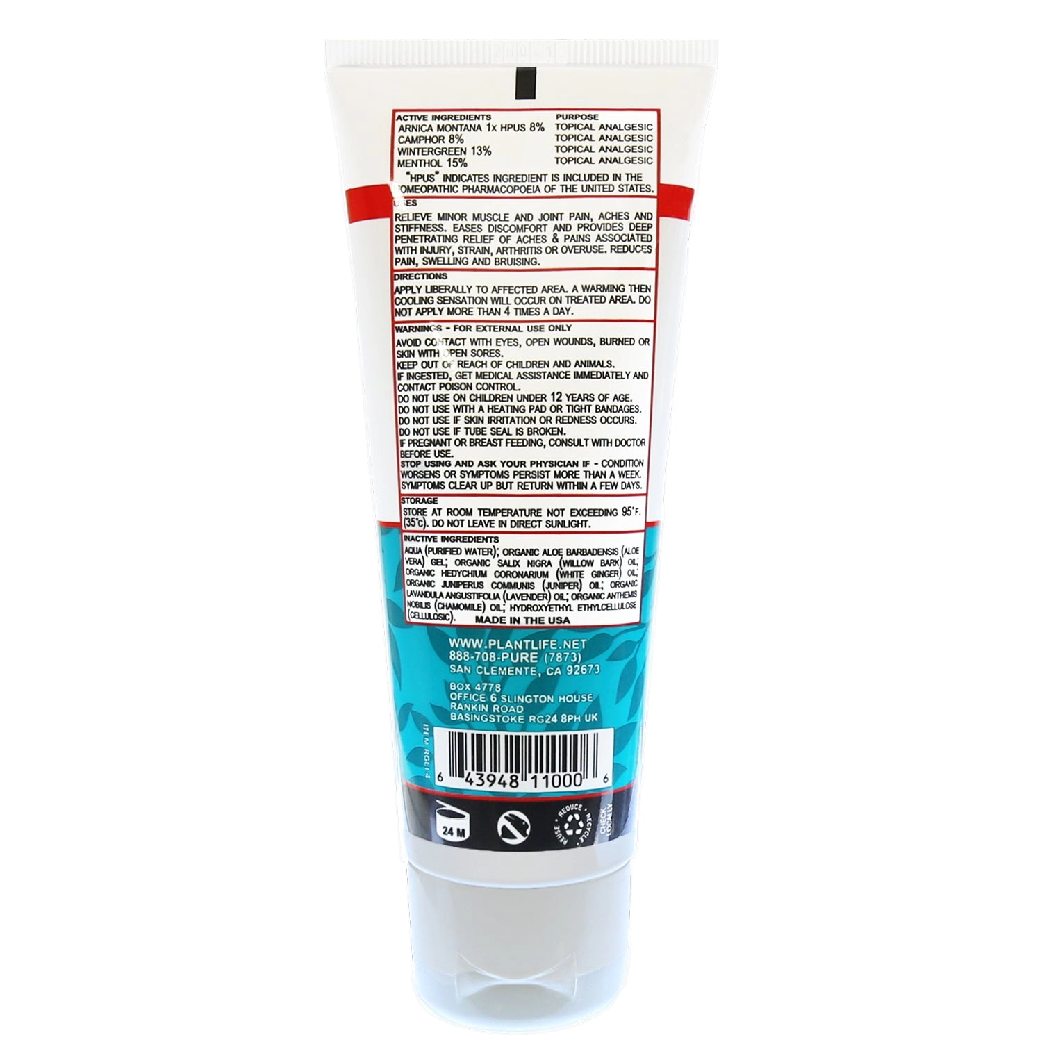 Plantlife Arnica Relieve Gel