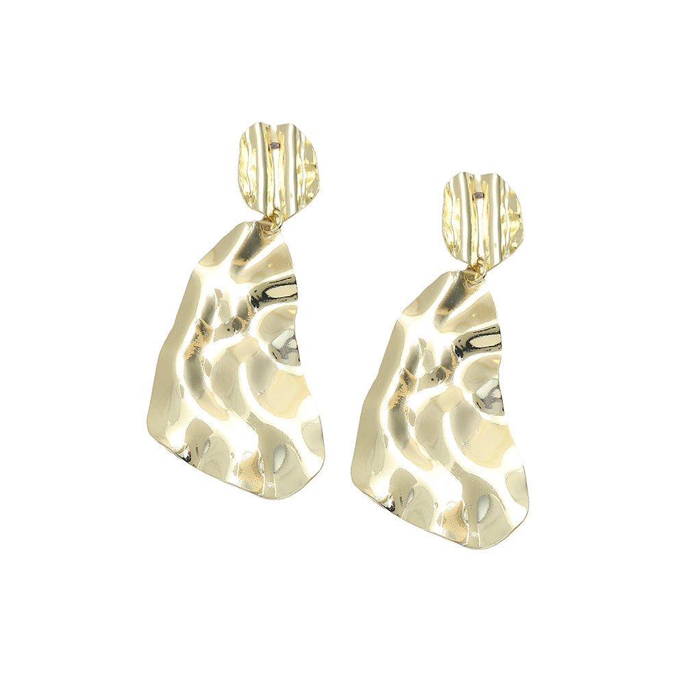 SOHI Women's Dented Drop Earrings