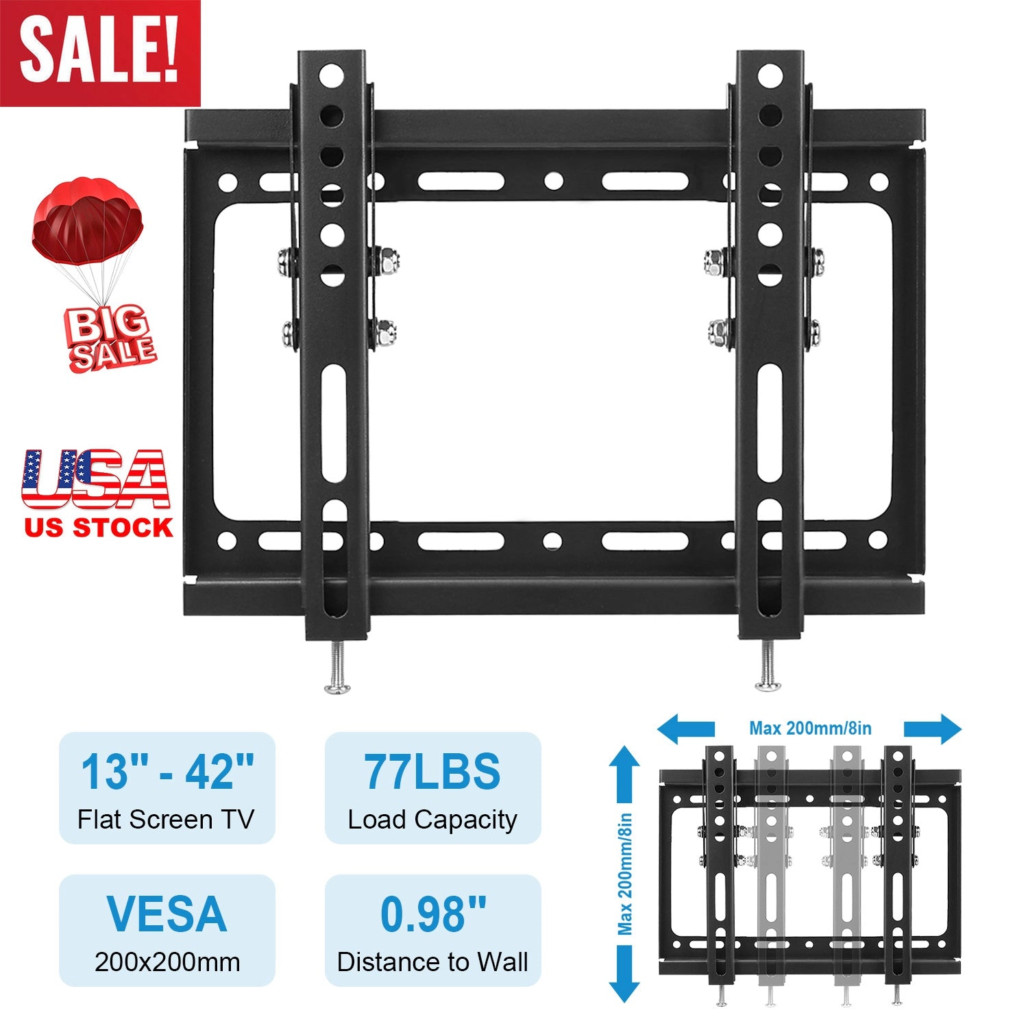 GBruno Tilting 42 Inch TV Wall Mount Bracket