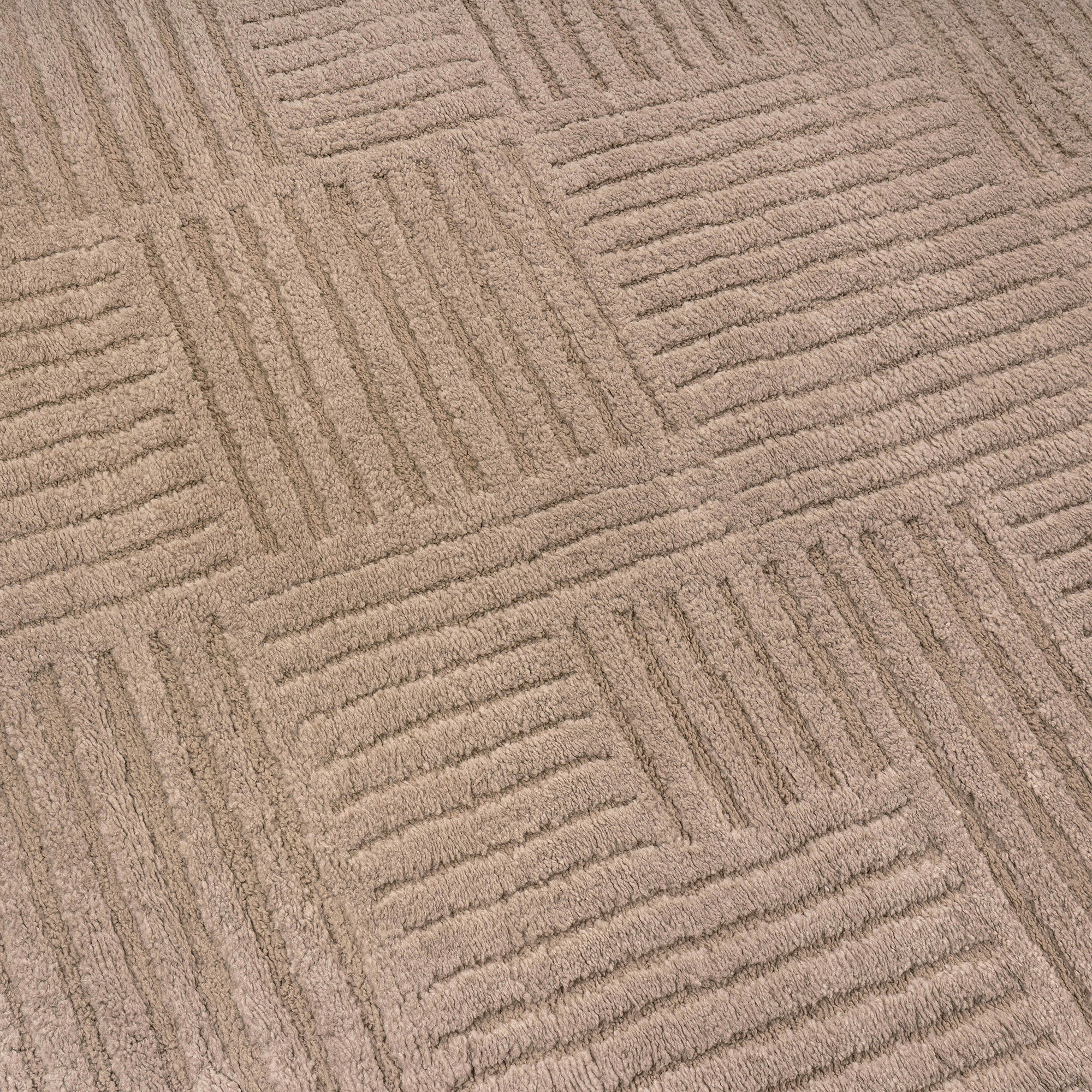 World Rug Gallery Basket Weave Soft Shag High-Low Indoor Area