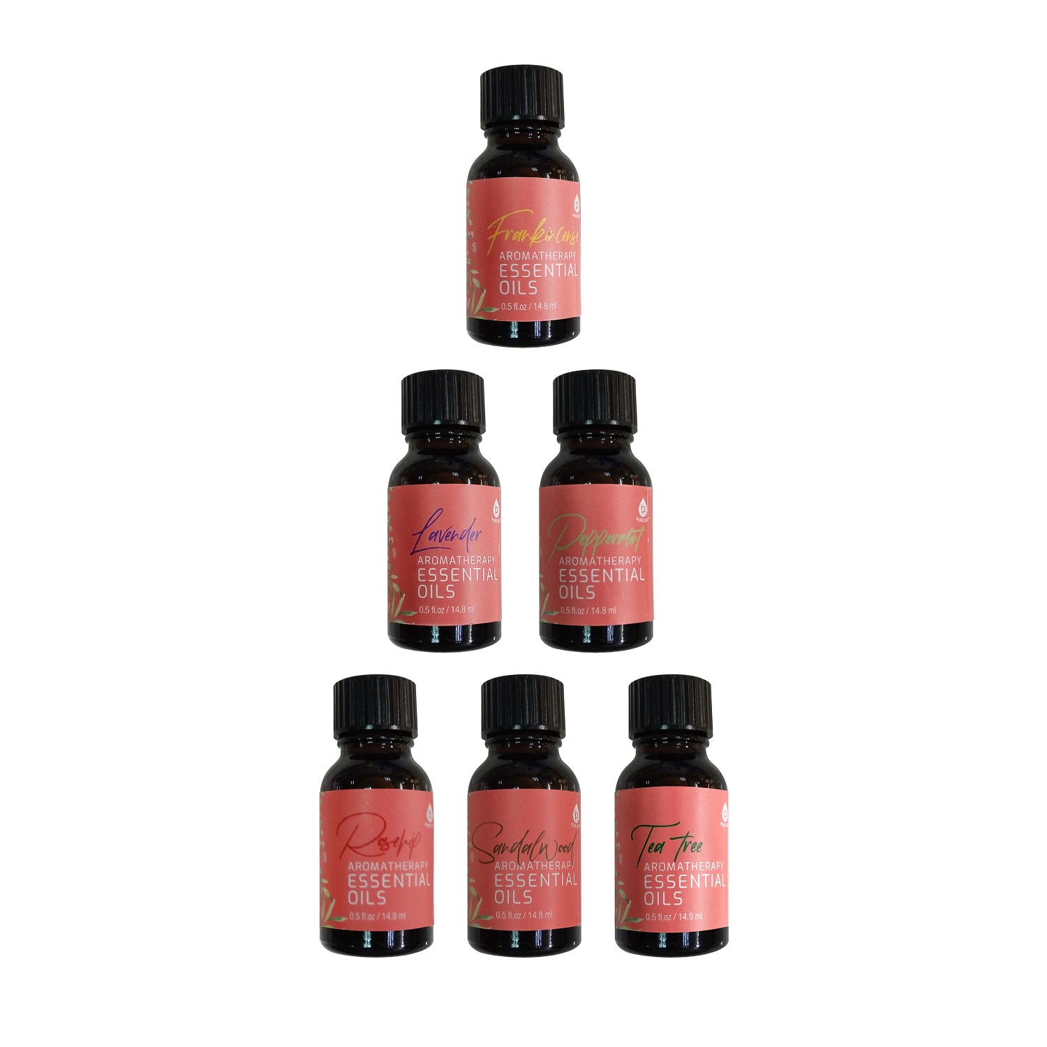 Pursonic Unisex  6 Pack of Aromatherapy Essential Oils