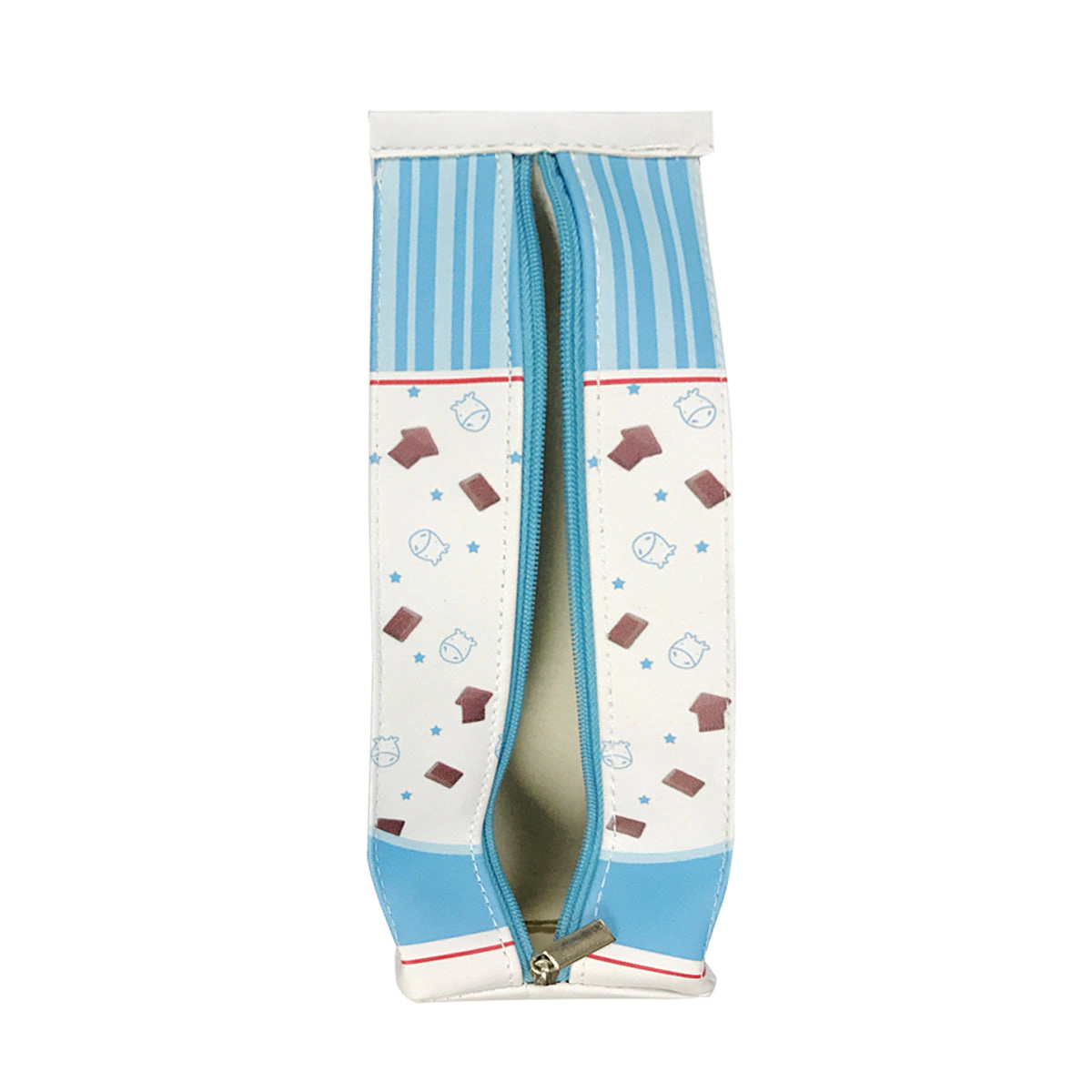 Wrapables PU Leather Milk Carton Pencil Pouches (Set of 2)