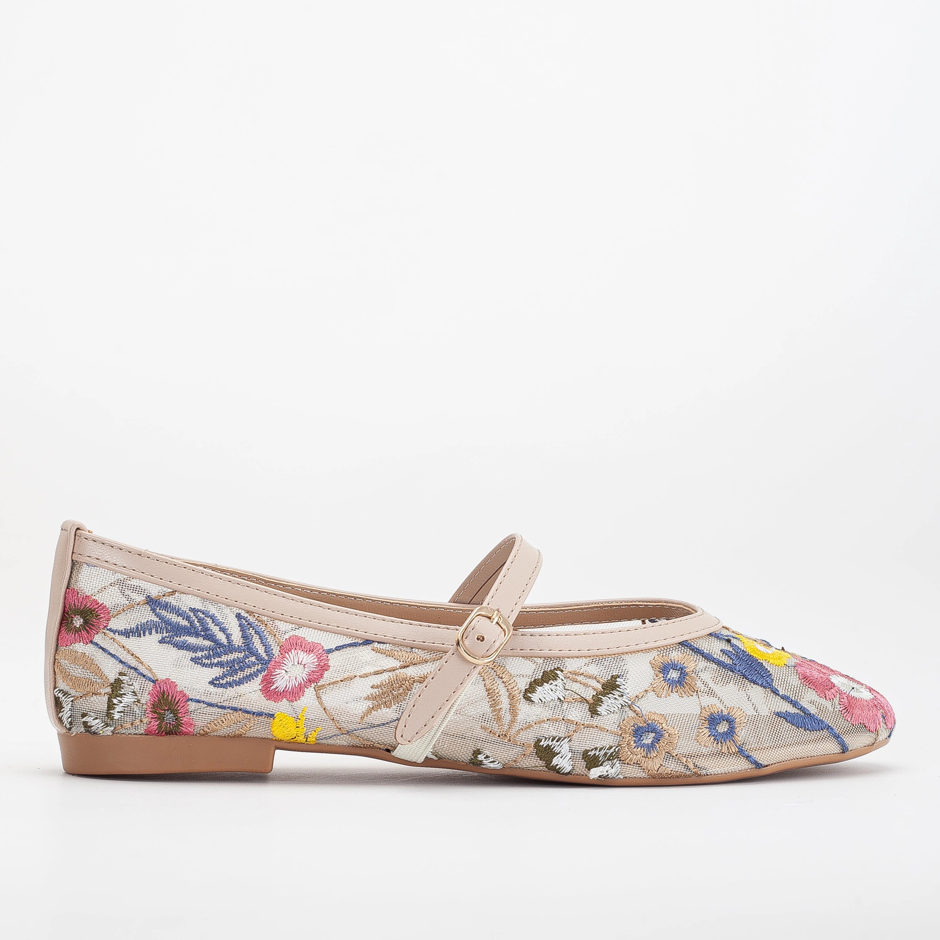 Prologue Shoes Womens Fauna Mesh Mary Jane Flats