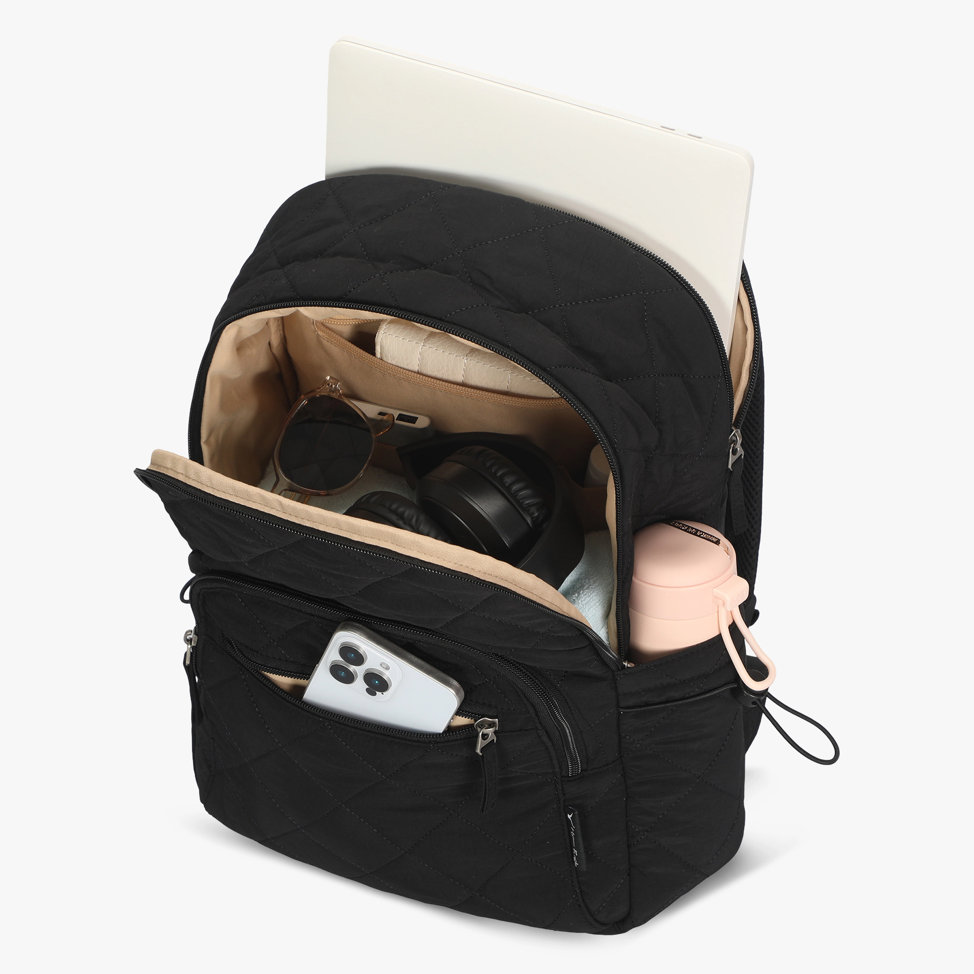 Hynes Eagle Women's Classic Quilted Laptop Backpack