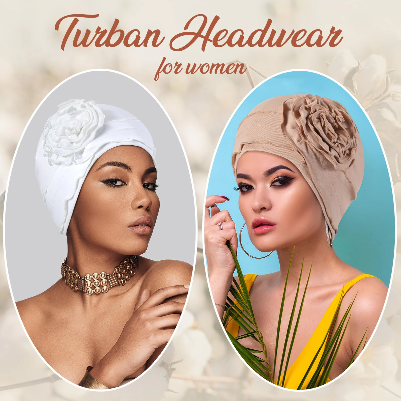 PIGFDK 6ton Chemo Headwear For Women Turban Beanie