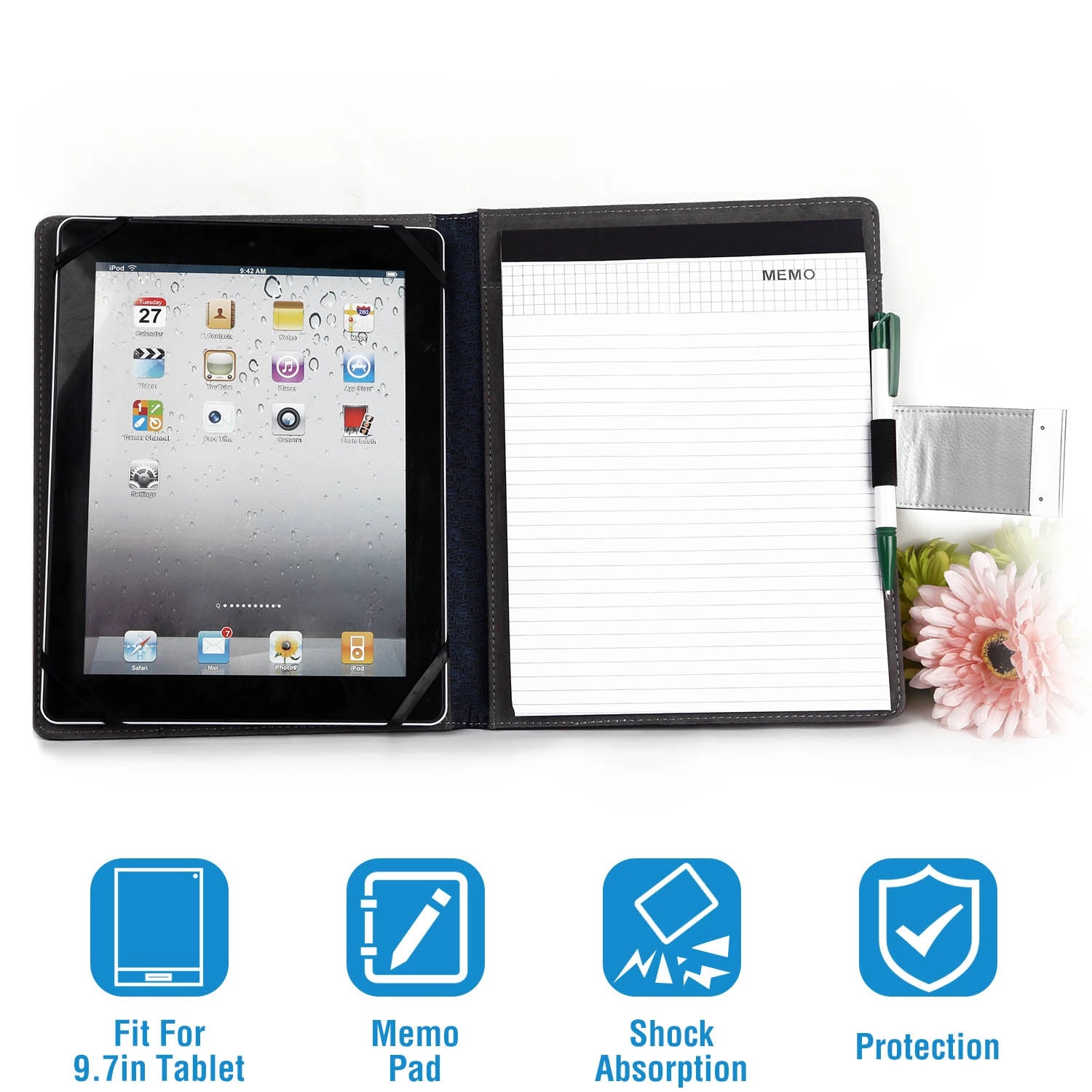 GBruno PU Leather Portfolio Case For 9.97 In Tablets