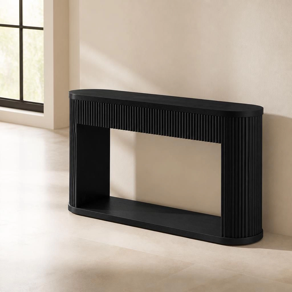 GOODSILO Narrow Long Solid Wood Console Table