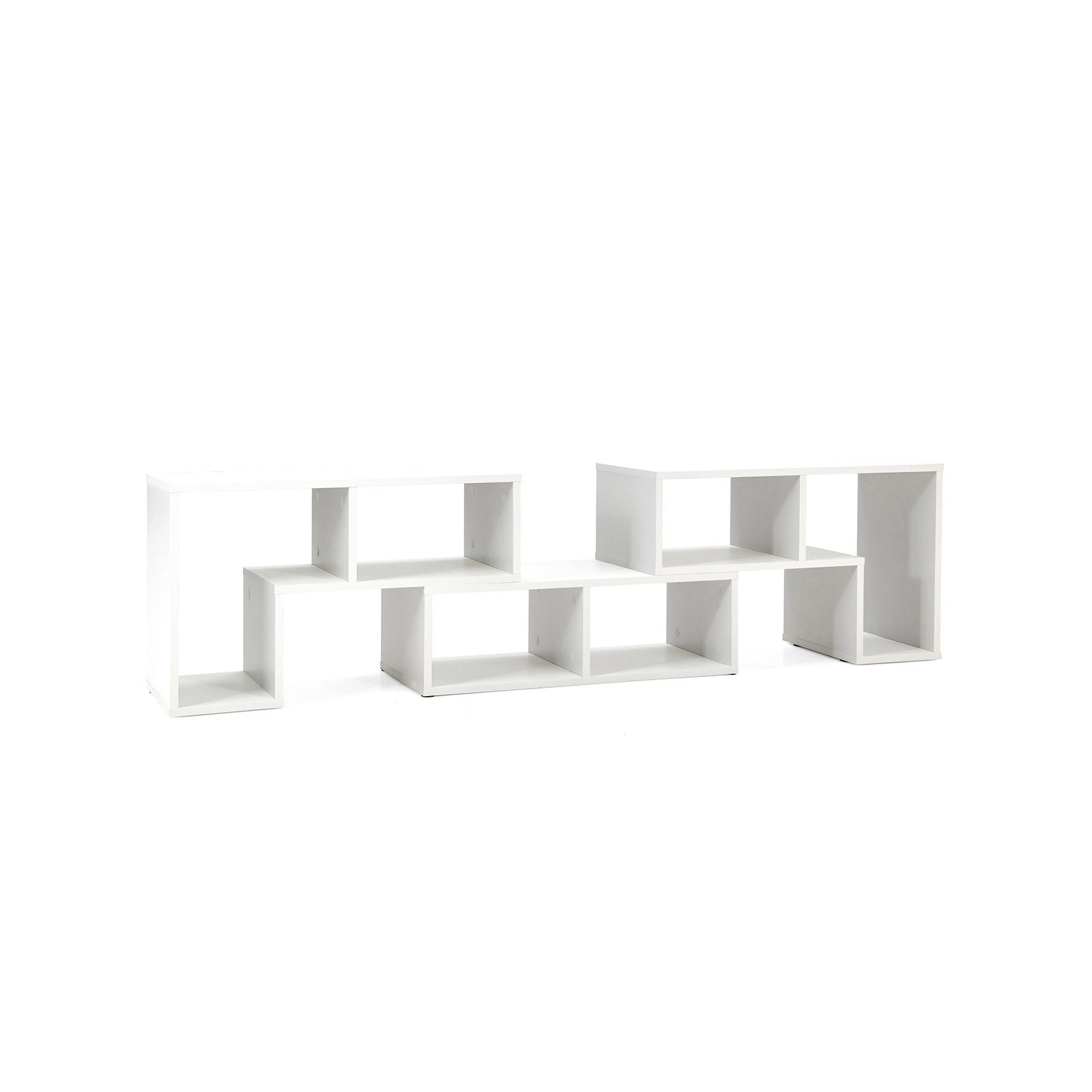 LJG 3 Pieces Adjustable TV Stand for TVs up to 65 Inch with Shelves