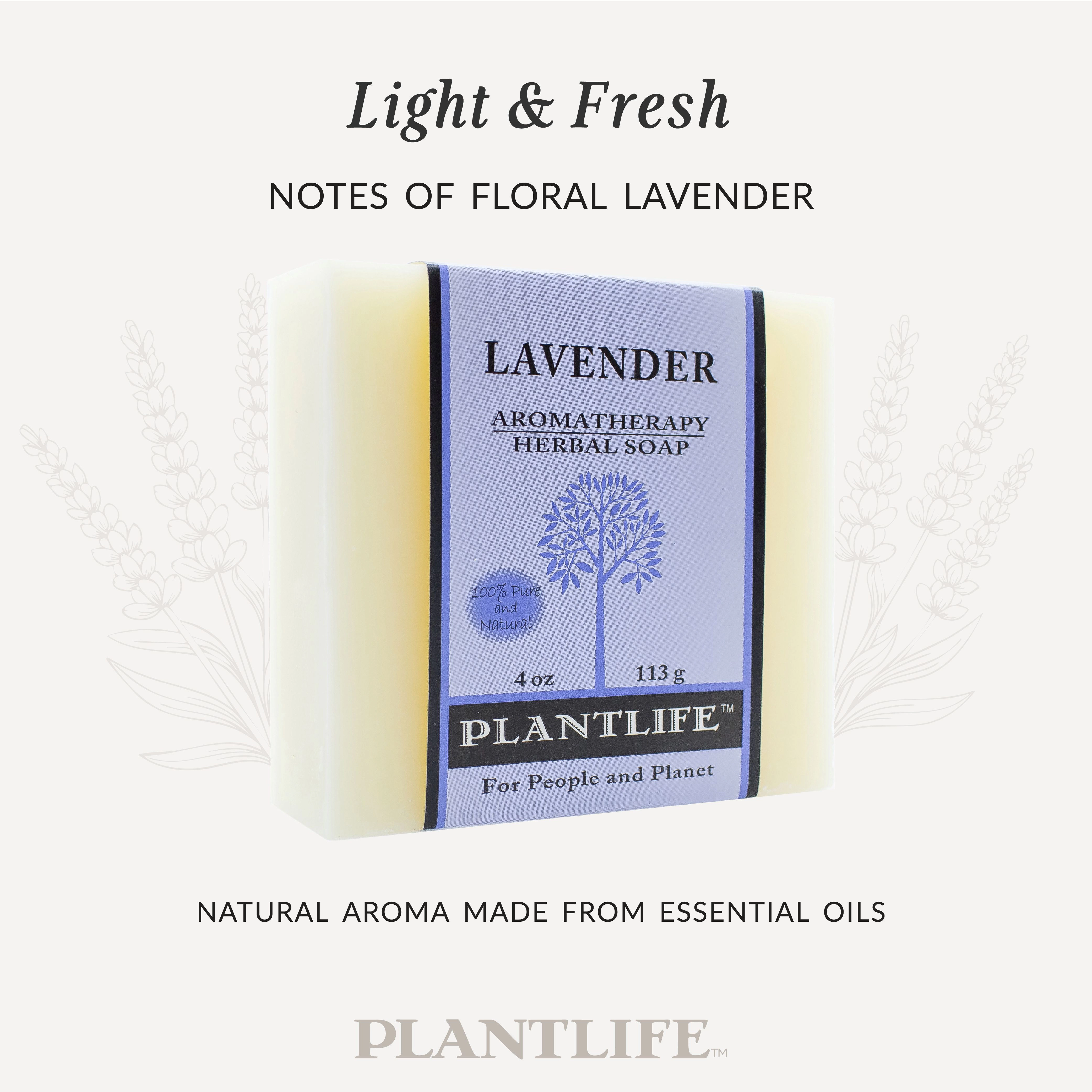 Plantlife Lavender Aromatherapy Herbal Soap