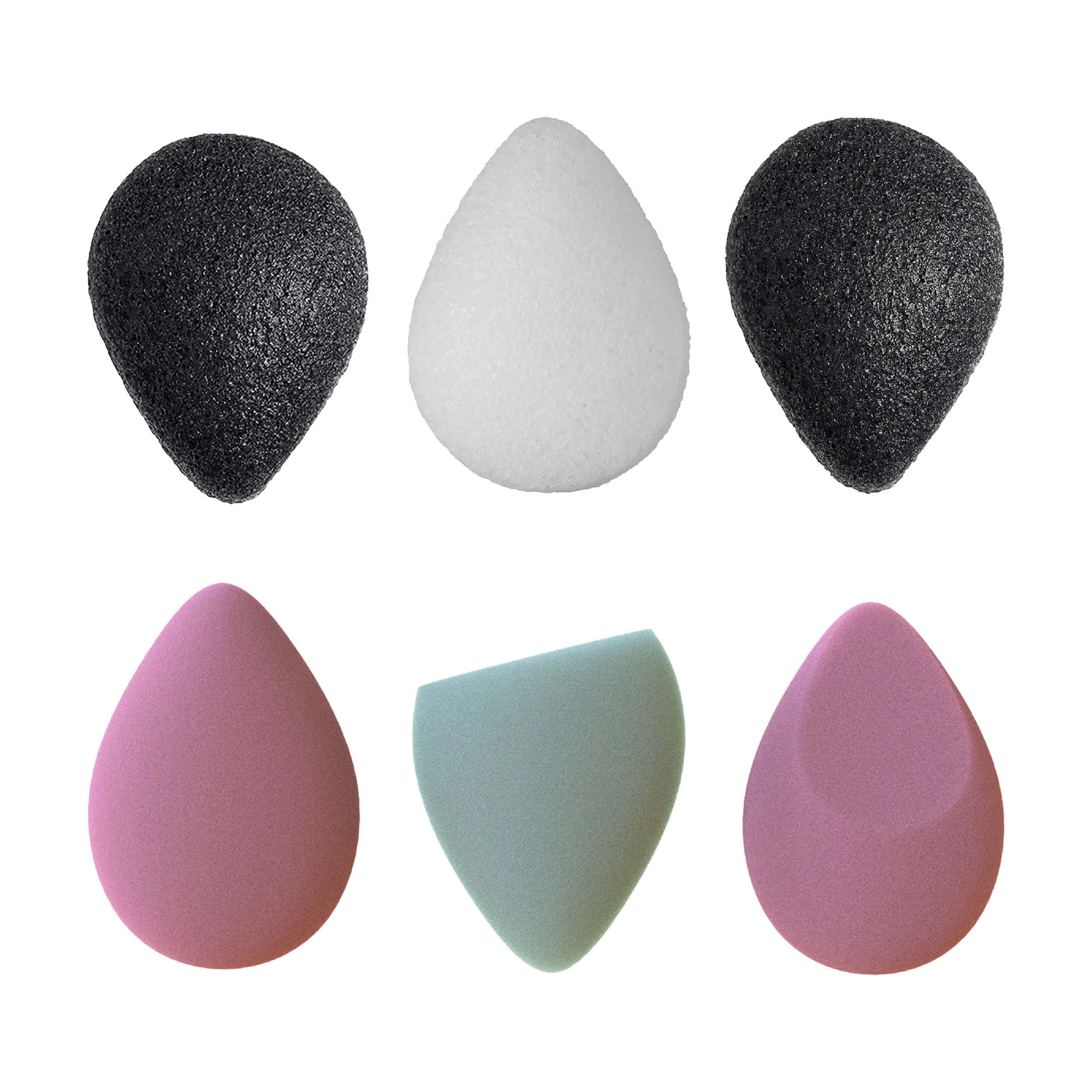 Pursonic Women's Skin & Beauty Essentials Bundle with Konjac Sponges & Makeup Sponge Set