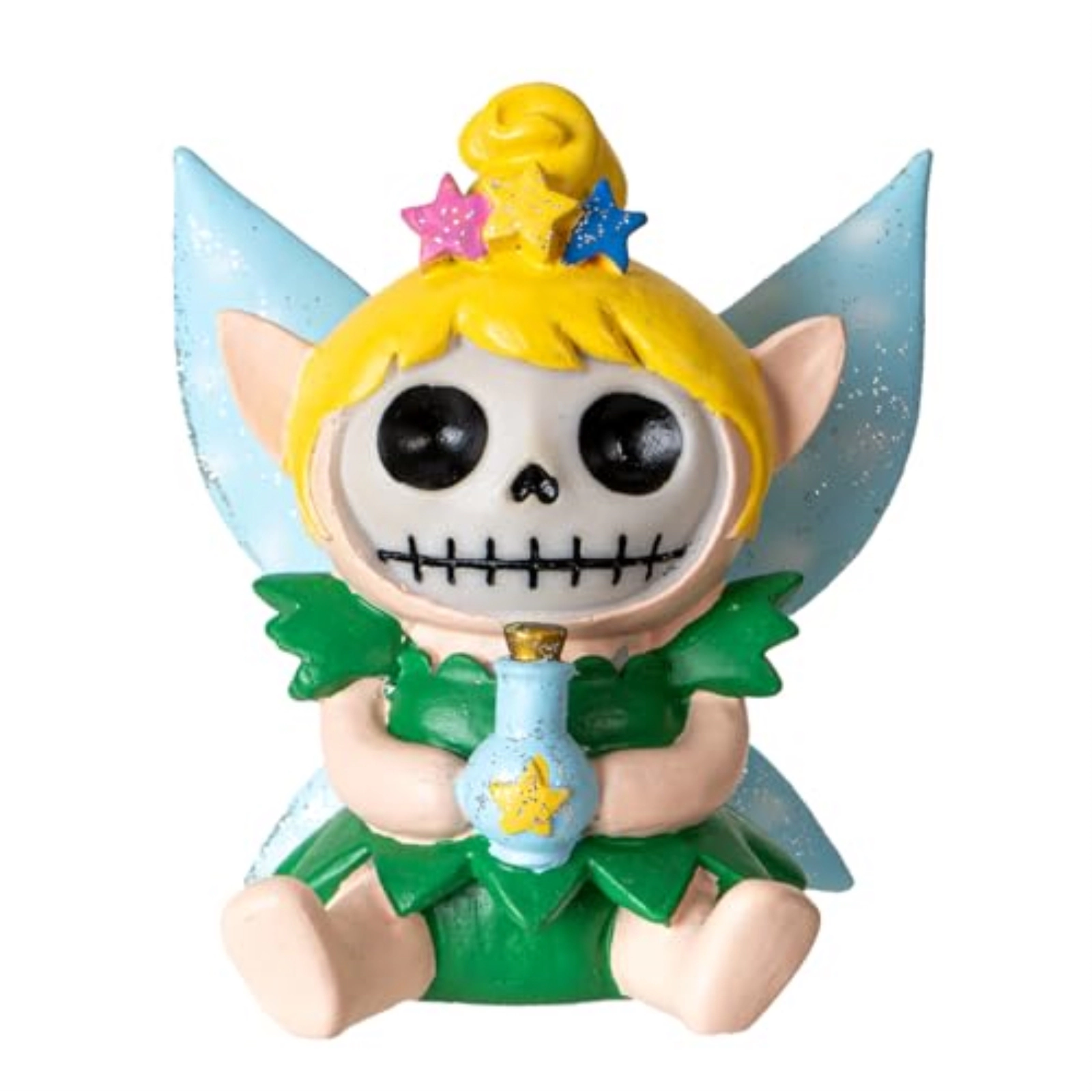 Pacific Giftware Tinker Bell Furrybones Collectible Figurine Skeleton Figurine in Magical Fairy Costume with Blue Magical Potion 3 Tall