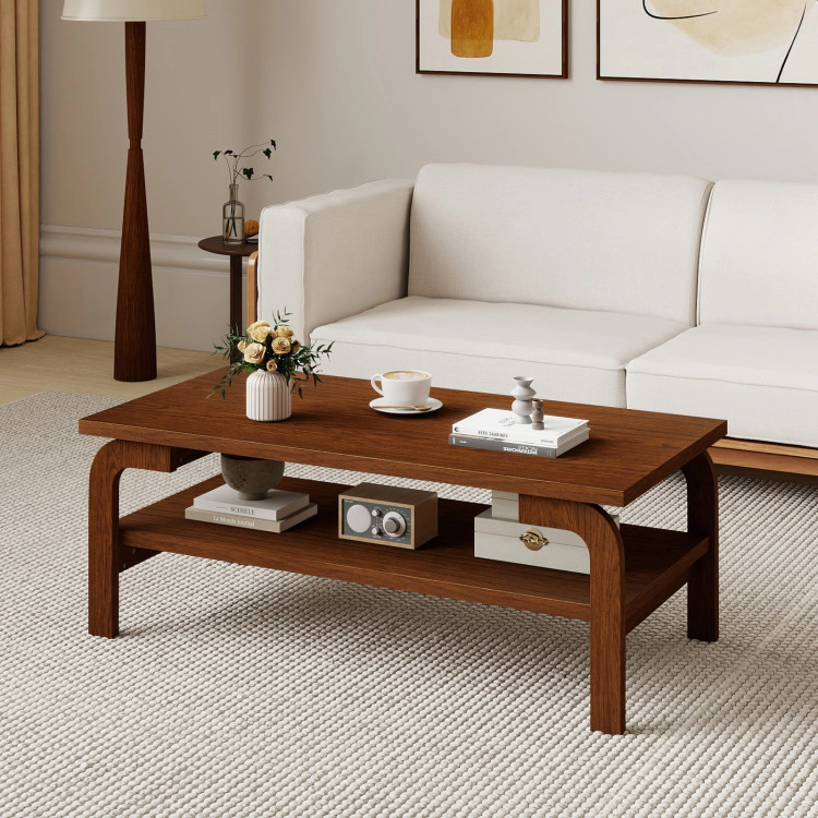 Hivvago 47 Inches Accent Rectangular Coffee Table For Living Room