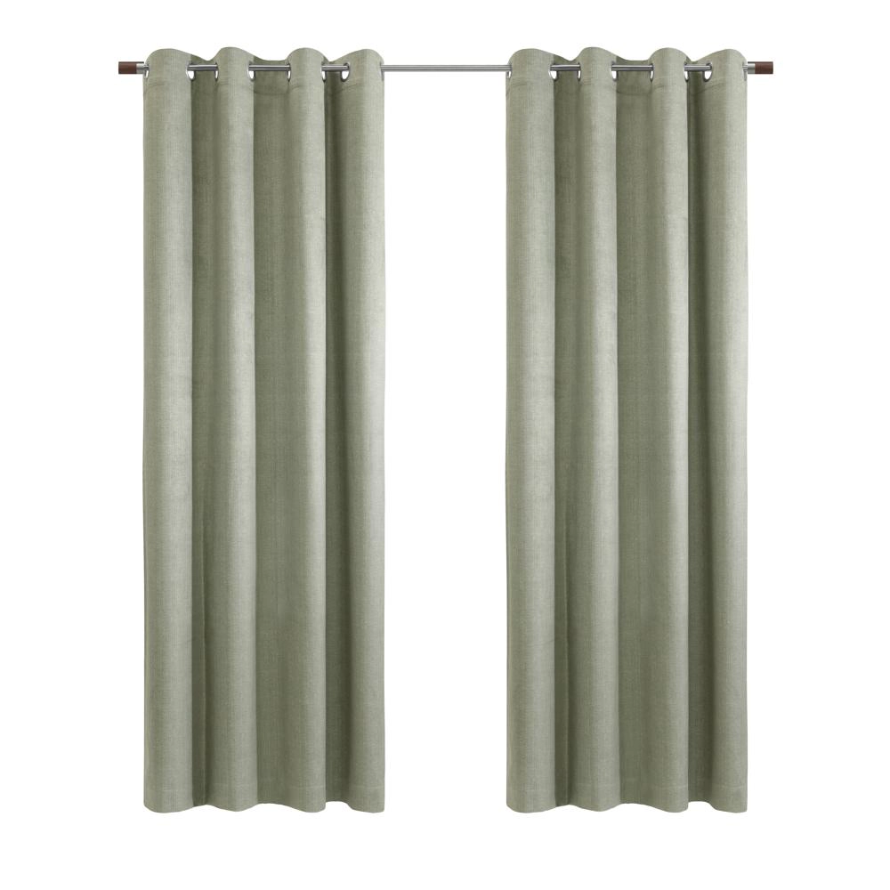 Thermaplus Paris 100% Blackout Window Treatment Grommet Curtain Panel for Bedroom Livingroom 52" x 84" Taupe