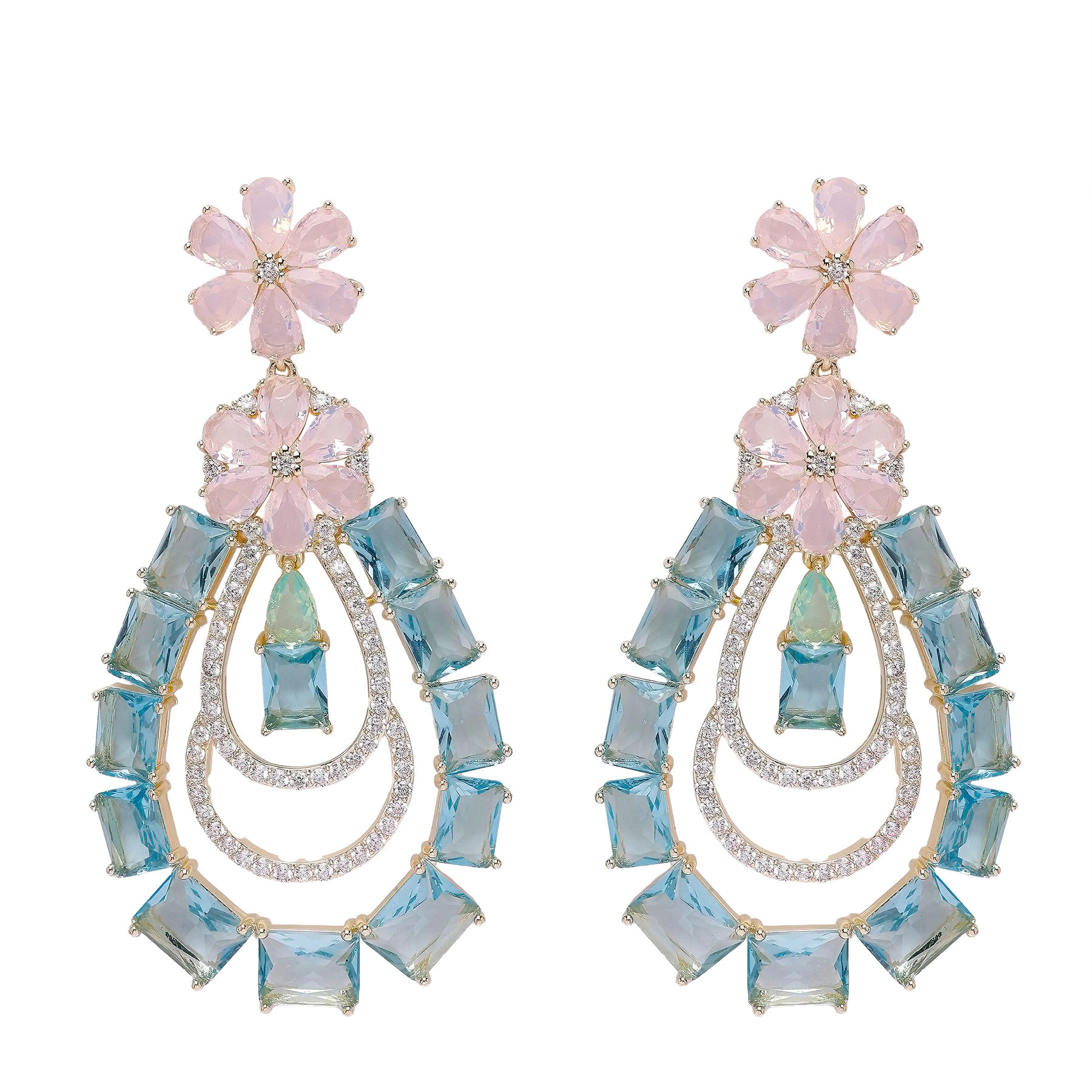 AGP PARIS Womens Diva Luxury Pendant Drop Earrings