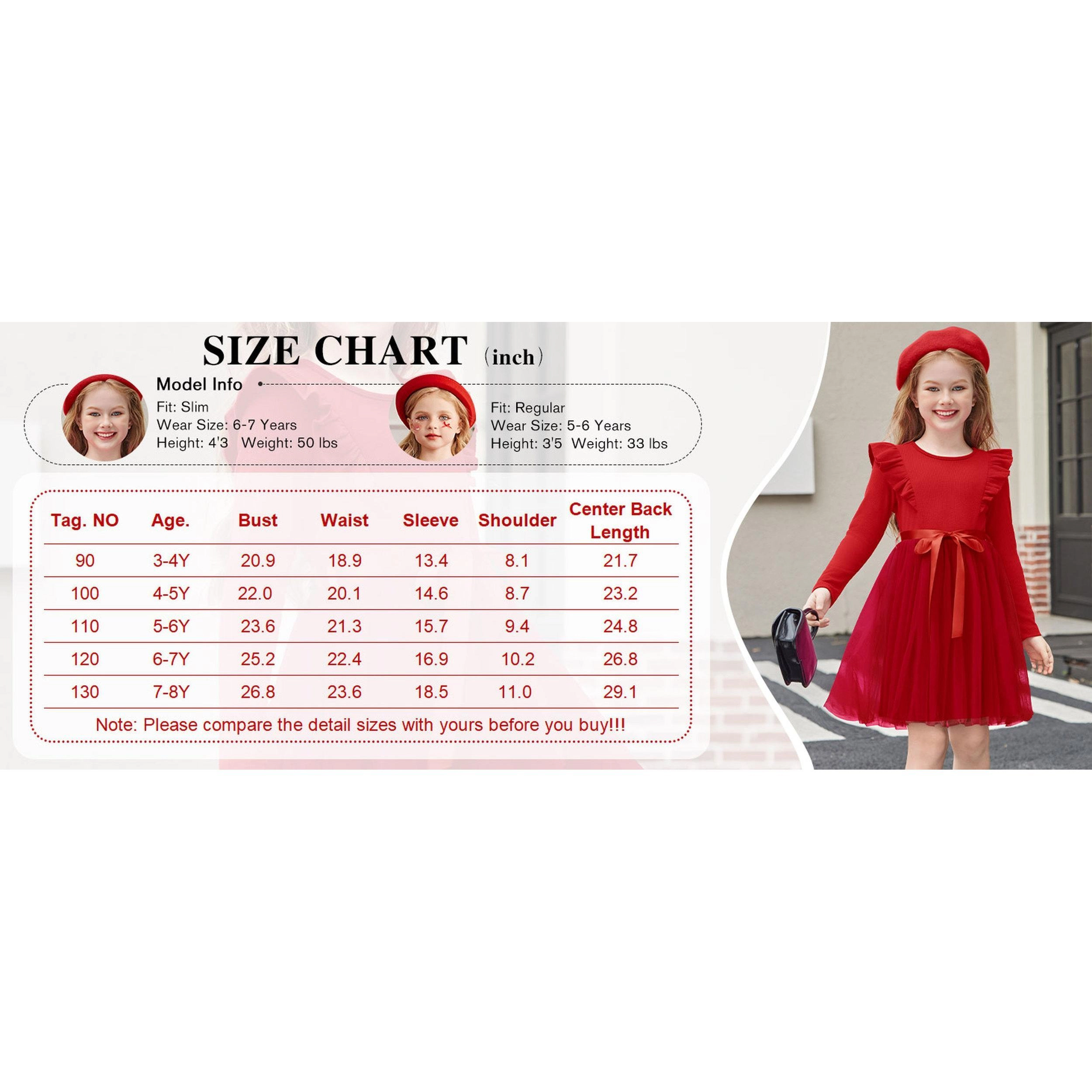 Arshiner Toddler Dress Christmas Patter Tulle Girls Long Sleeve Tutu Winter Kis Outfit