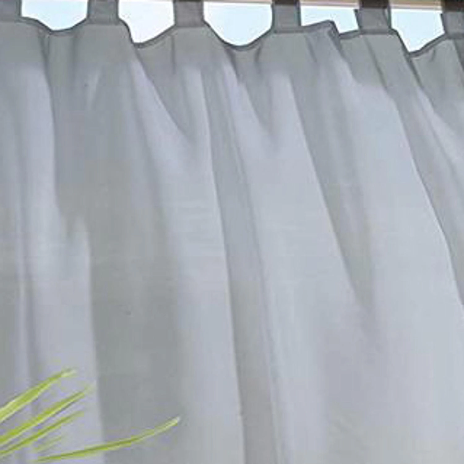Commonwealth Outdoor Décor Escape Hook and Loop Sheer Tab Panel 54 Inches Wide by 84 Inches Long Charcoal Grey