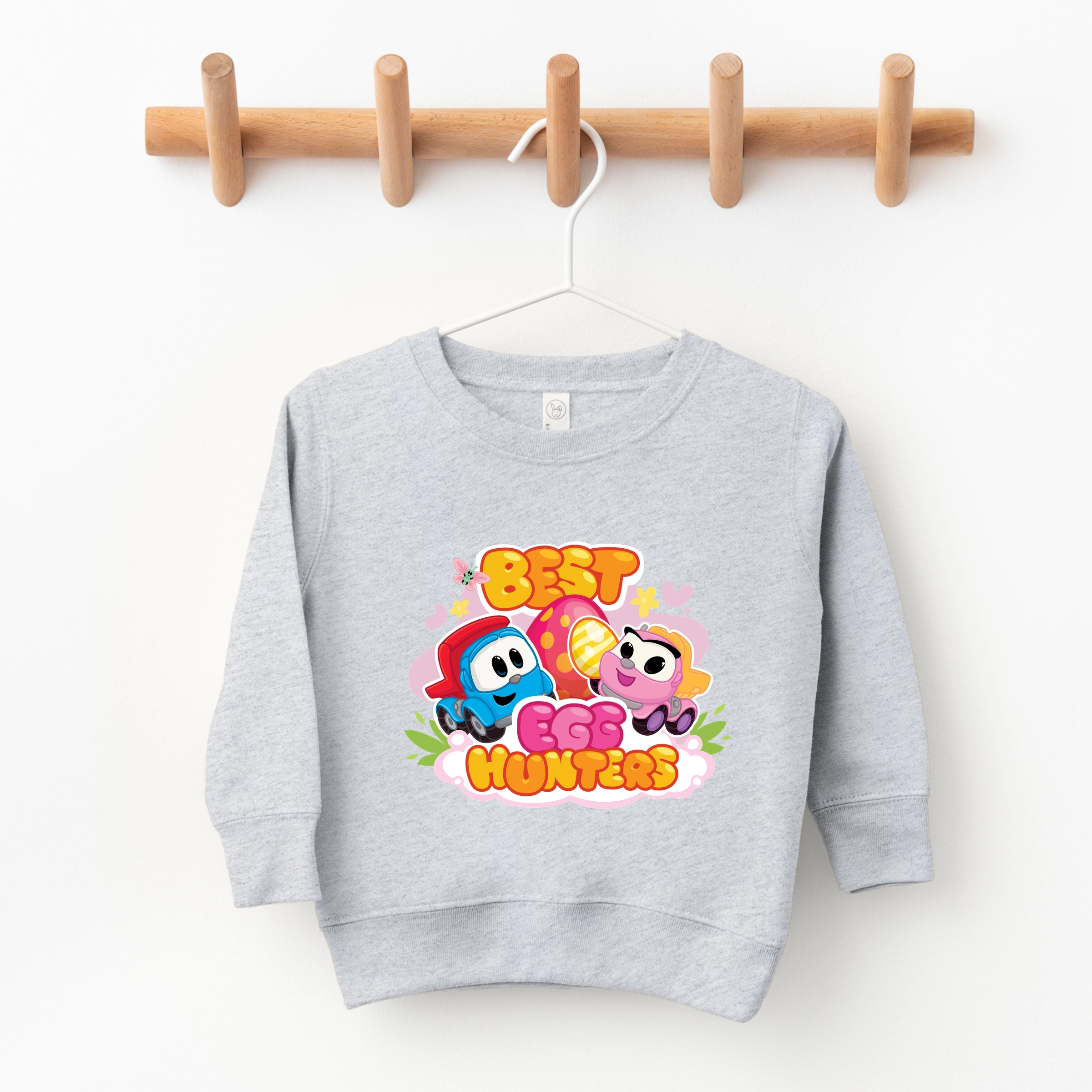the Juniper Shop - Toddler Graphic Sweatshirt Leo Truck Best Egg Hunters