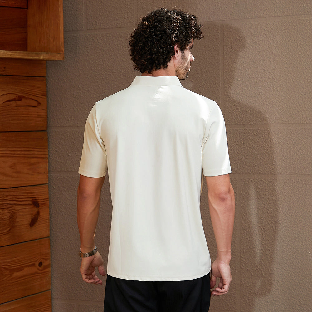Seamless Waffle Polo T-Shirt