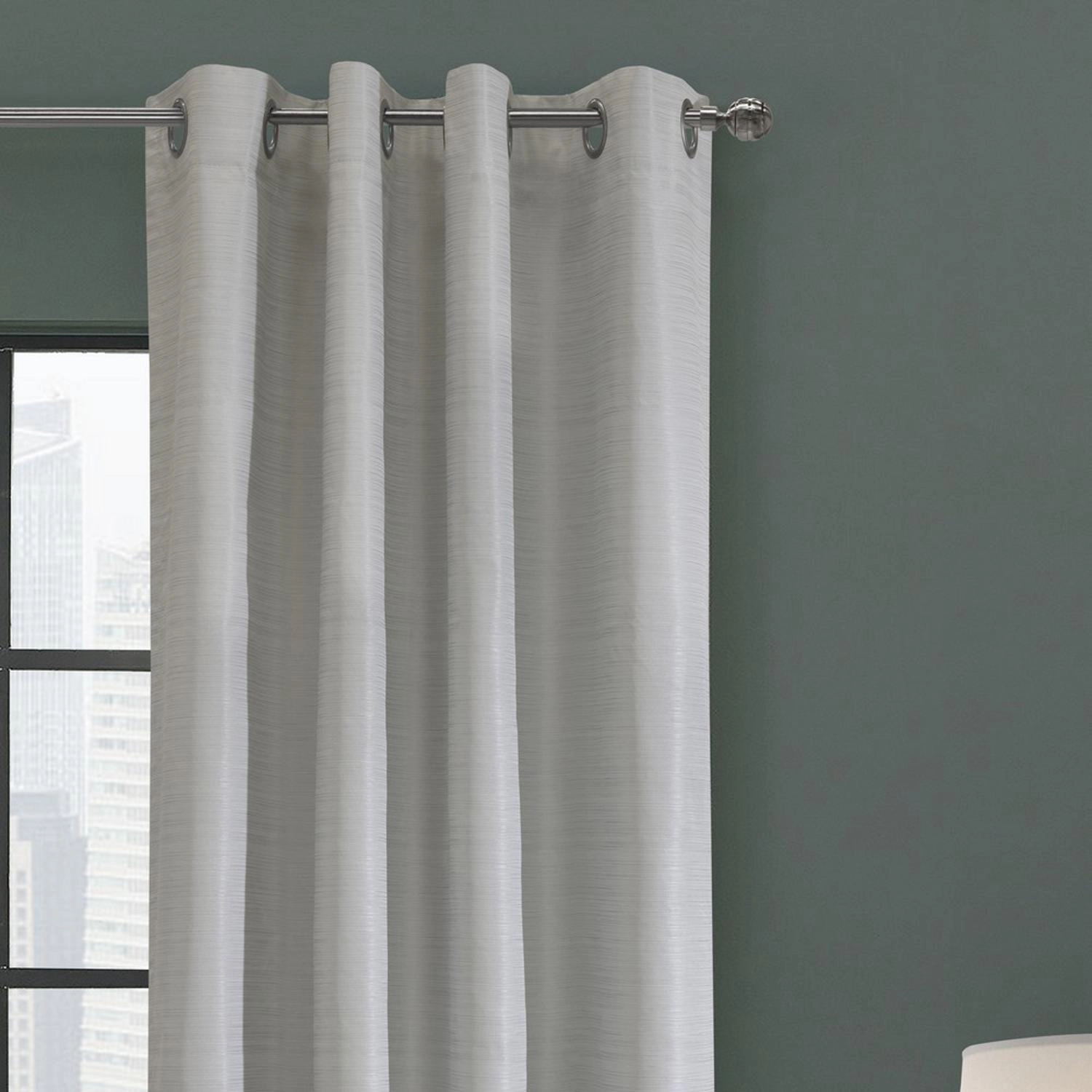Thermaplus Solstice Room Darkening Grommet Curtain - 52x84", Oyster