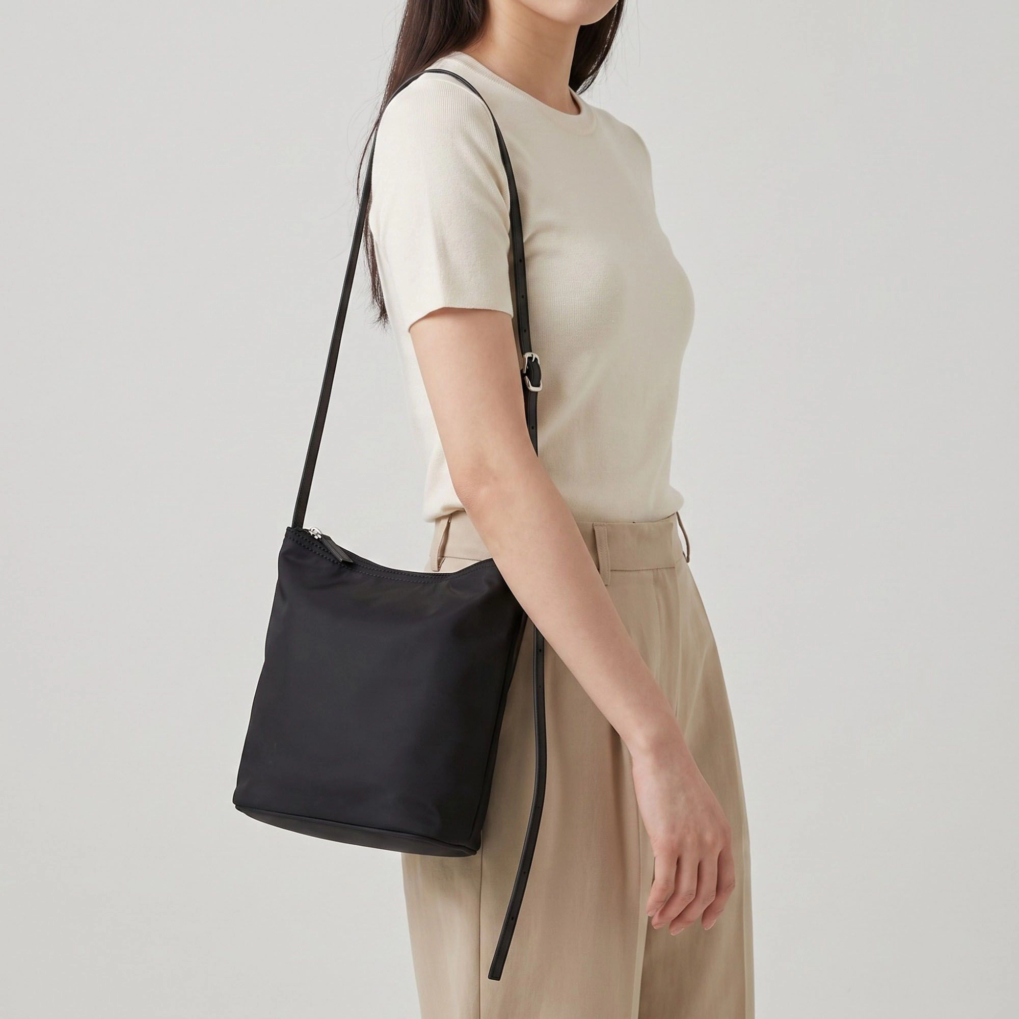 Alilang Women's  Bucket Shoulder Bag with Adjustable Crossbody Strap 9.5x8.5x4.5in