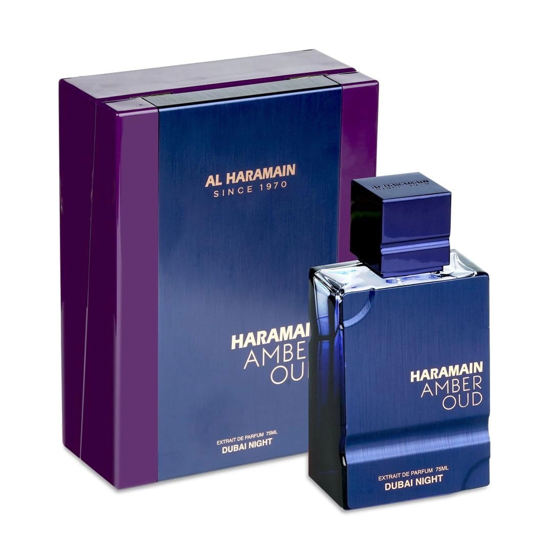 Al Haramain Amber Oud Dubai Night Extrait de Parfum for Men, 2.53 oz Spray
