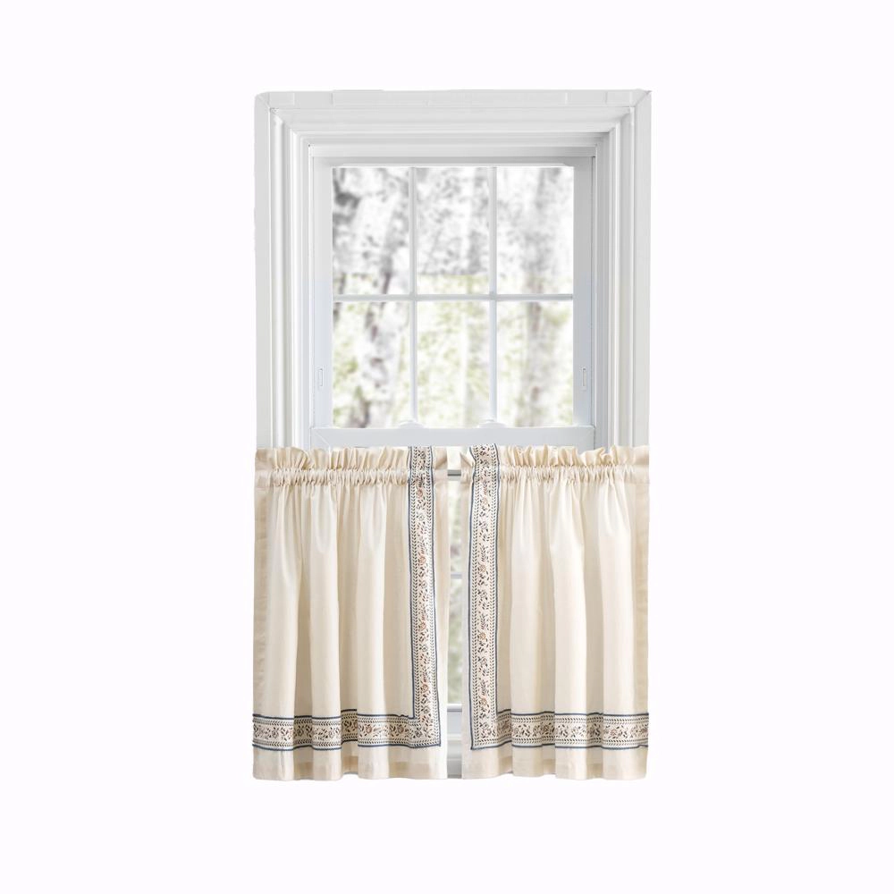 Ellis Curtain Richmark 1.5 Rod Pocket Tailo Tier for Windows