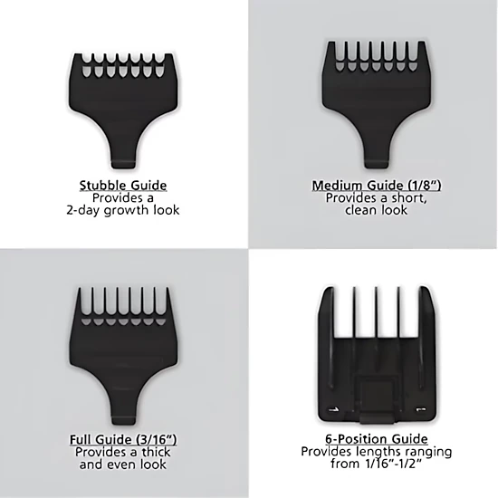 Wahl Groomsman Beard and Mustache Trimmer - Rechargeable Grooming Kit ...