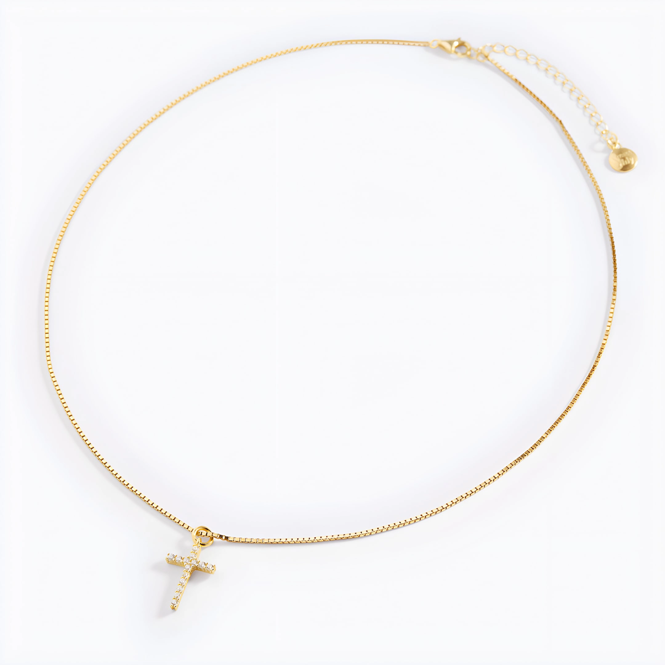 Mint & Lily Women's Pave Cross Necklace