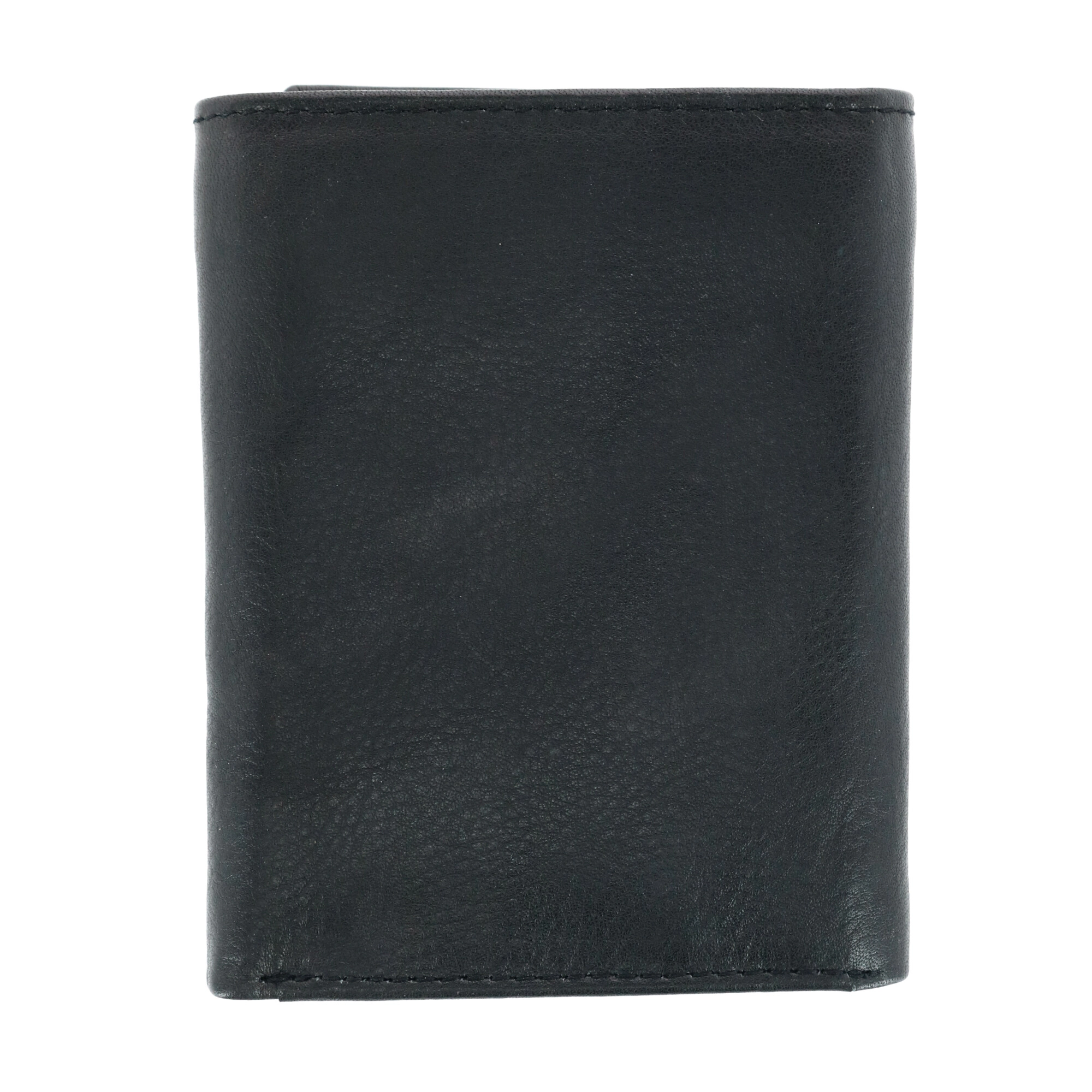 CTM Men's American Bison Leather RFID Trifold Wallet