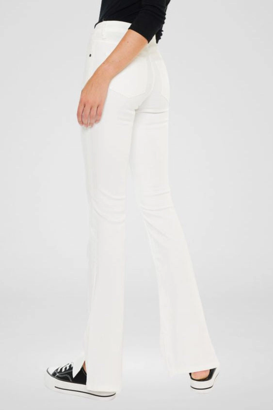 KanCan Women's Essentials High Rise Bootcut Jeans Vanilla