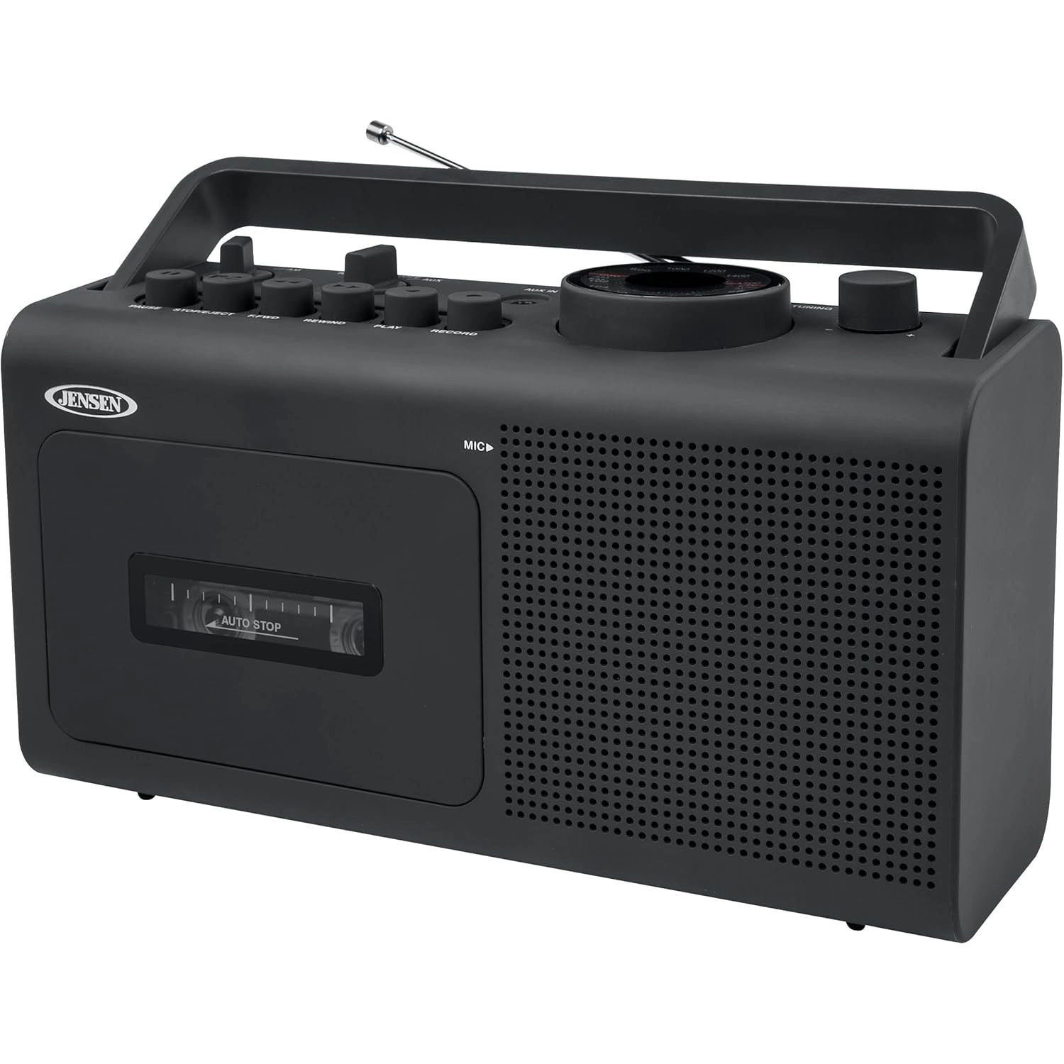 Jensen Portable AM/FM Radio & Cassette Recorder MCR-250