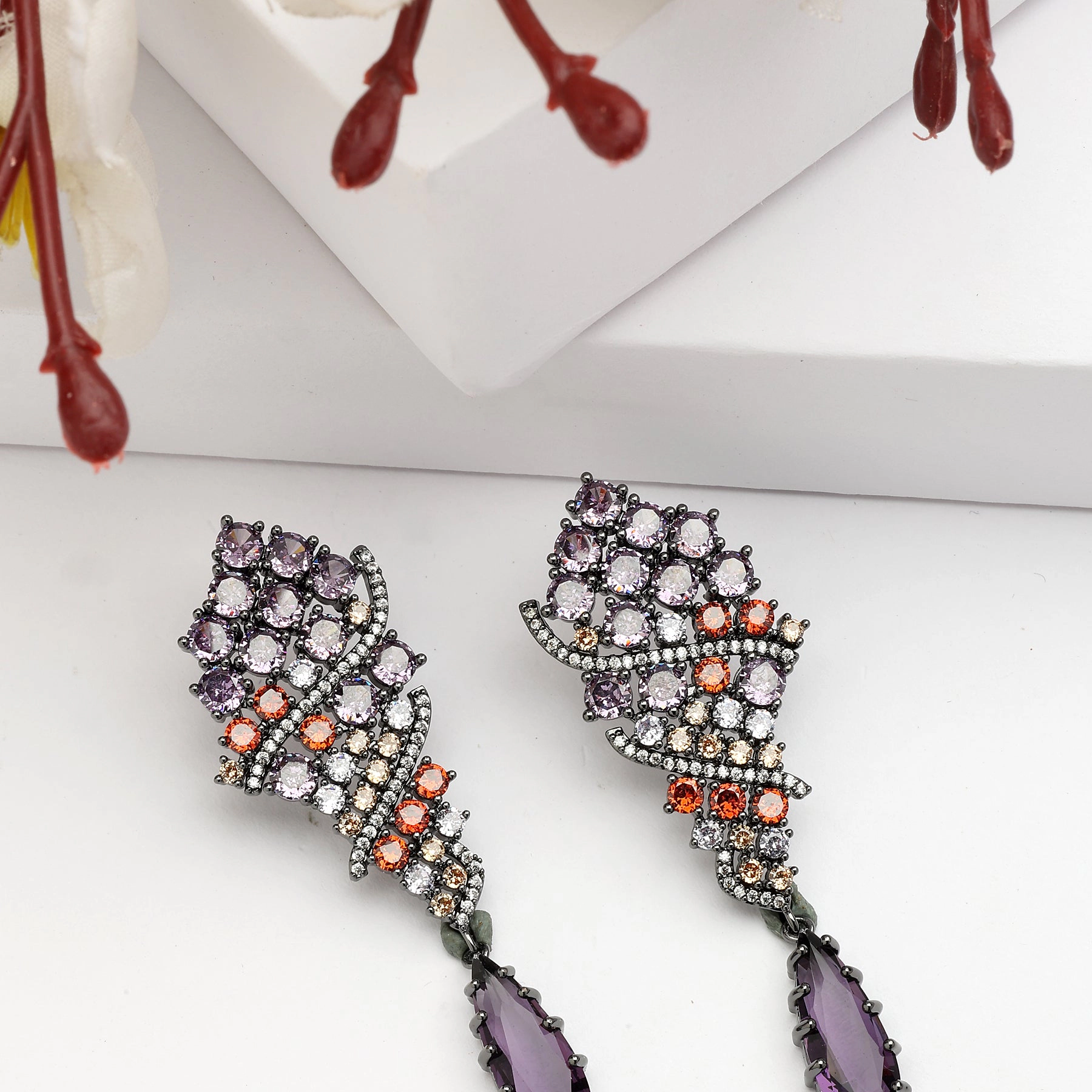 AGP PARIS Womens Diva Contemporary Drop Earrings