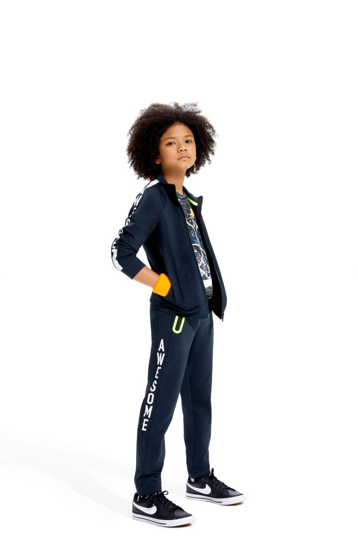Rockets of Awesome Logo Tech Track Jacket for Boys