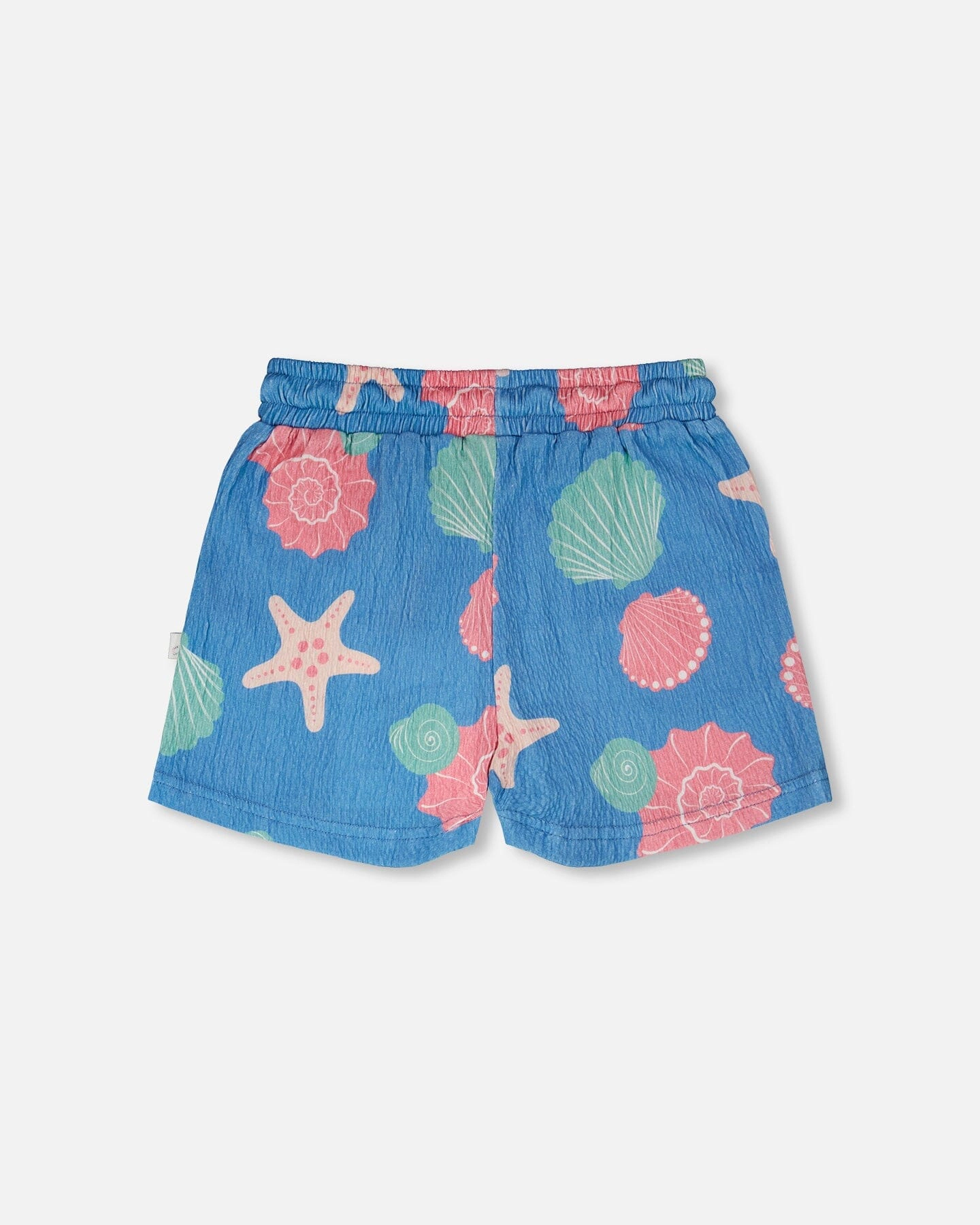 Deux par Girls Crinkle Jersey Shorts Shell Print