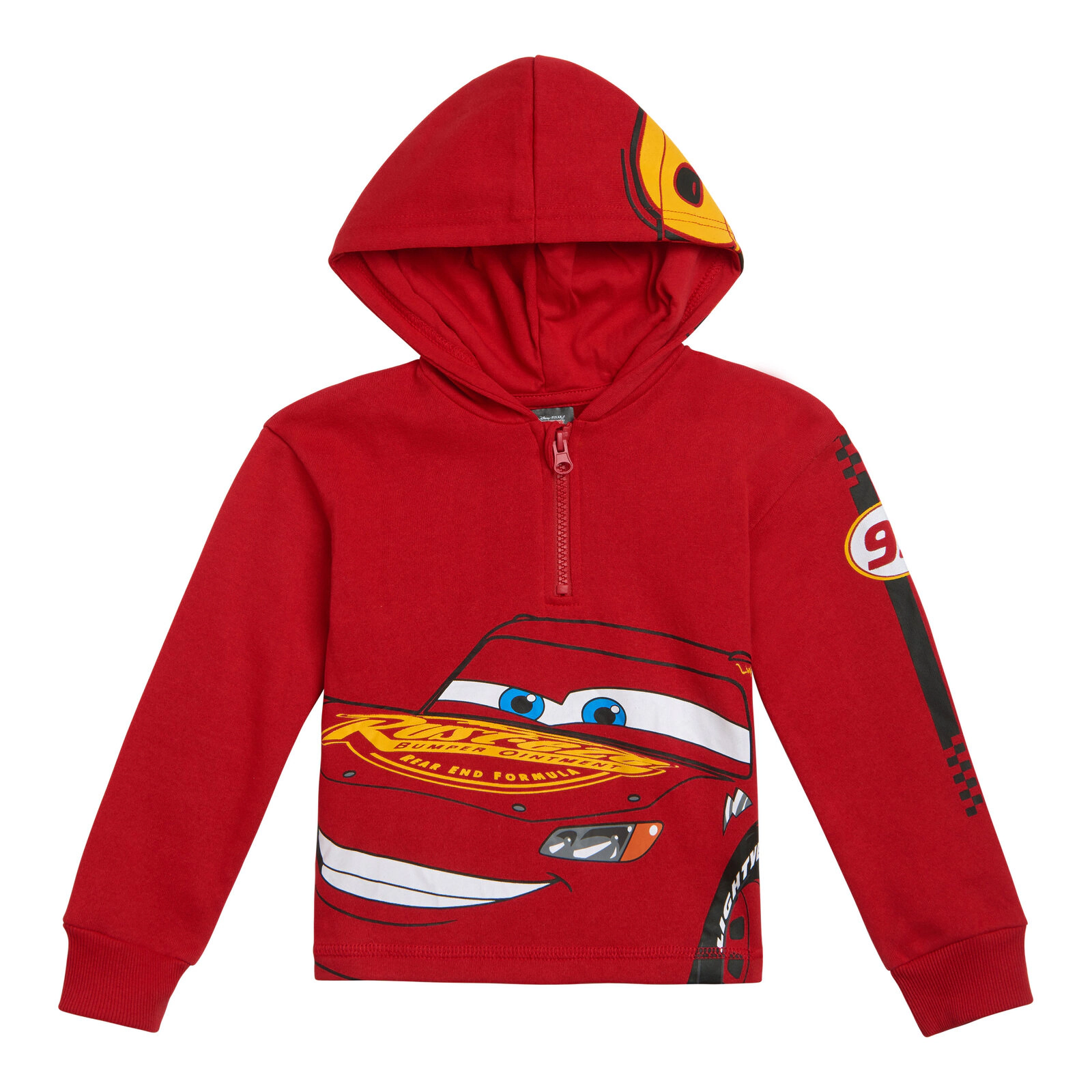 Disney Boys' Fleece Quarter-Zip Hooded Sweatshirt