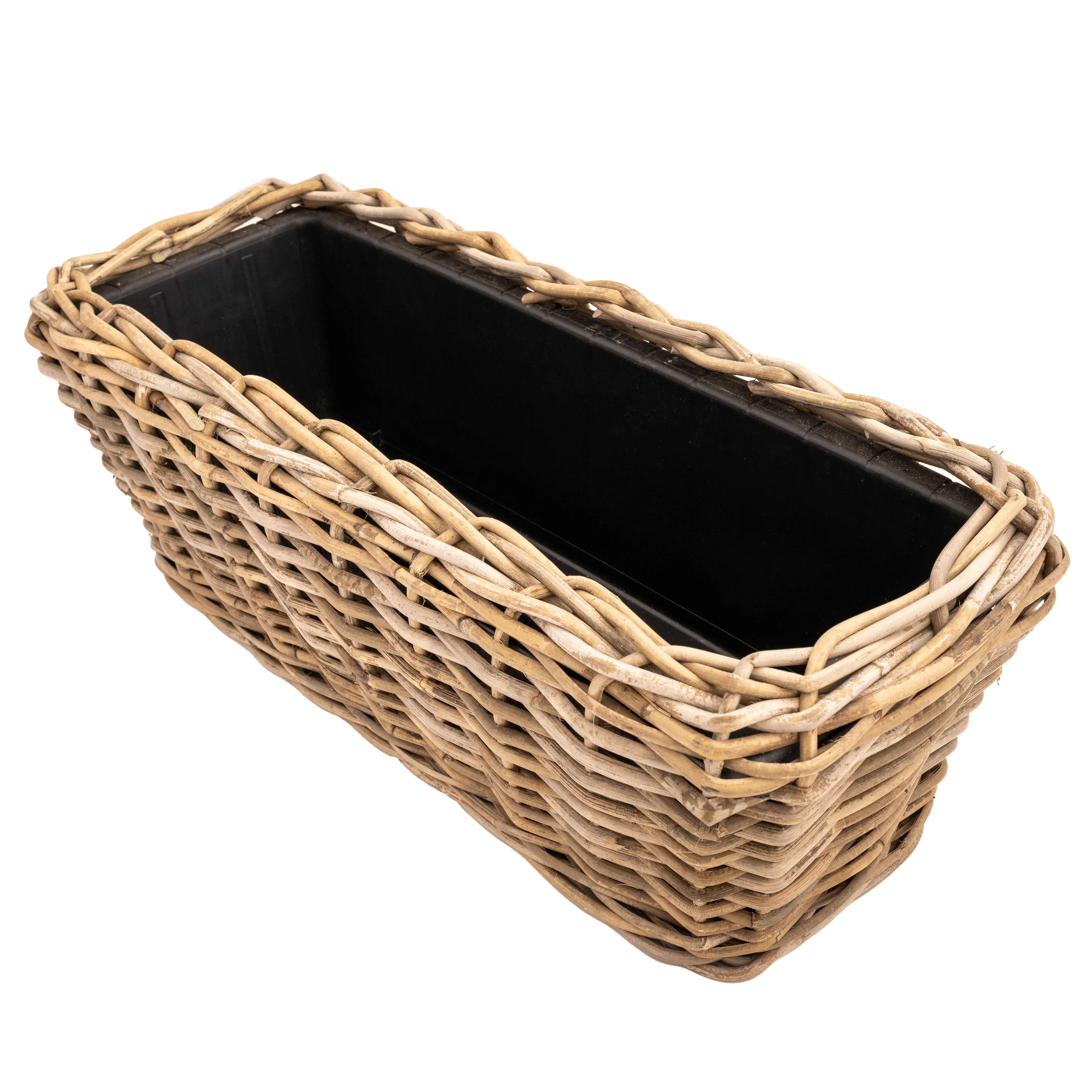 Saboga Home™ Rectangular Planter with Plastic Insert