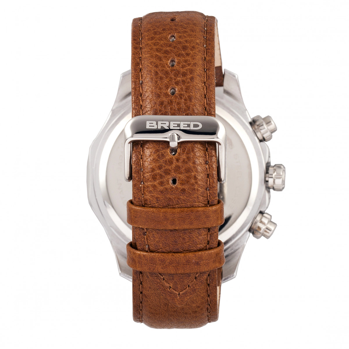 Breed Lacroix Chronograph Leather-Band Watch