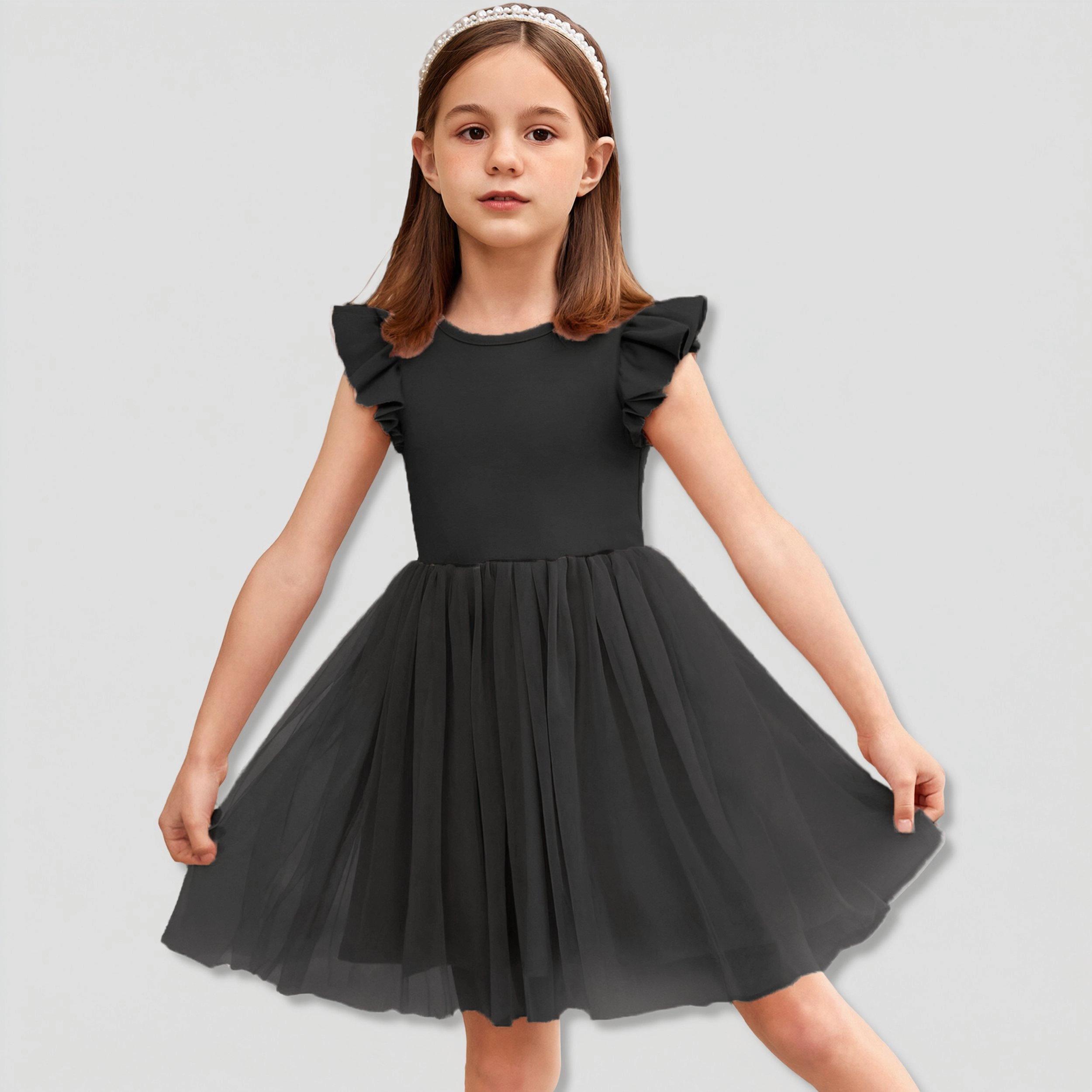 Arshiner Tulle Tutu Dress For Toddler Girls Baby Girl Plain Princess Party Sundress