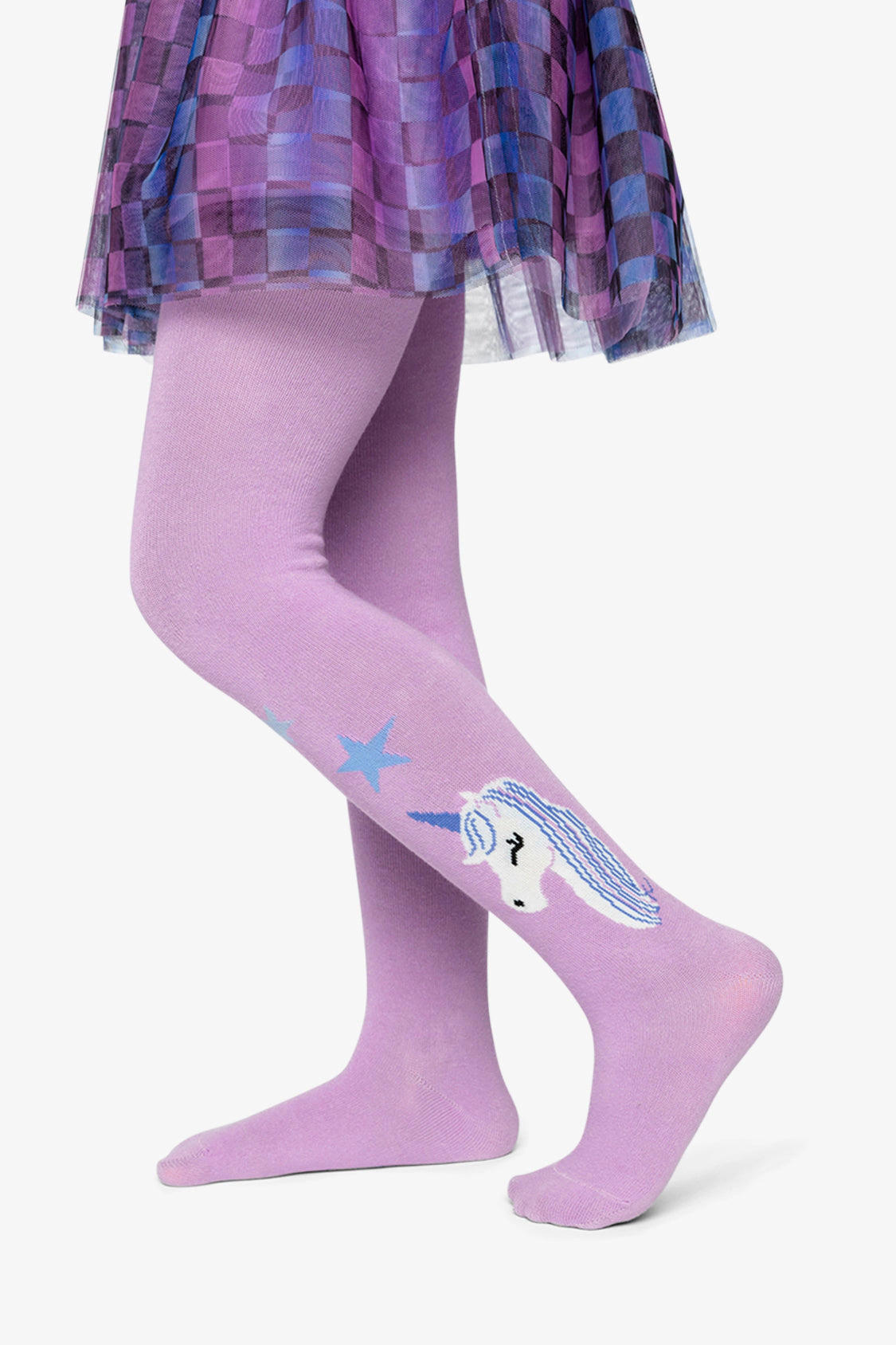 Deux par Girls Star & Unicorn Knit Tights