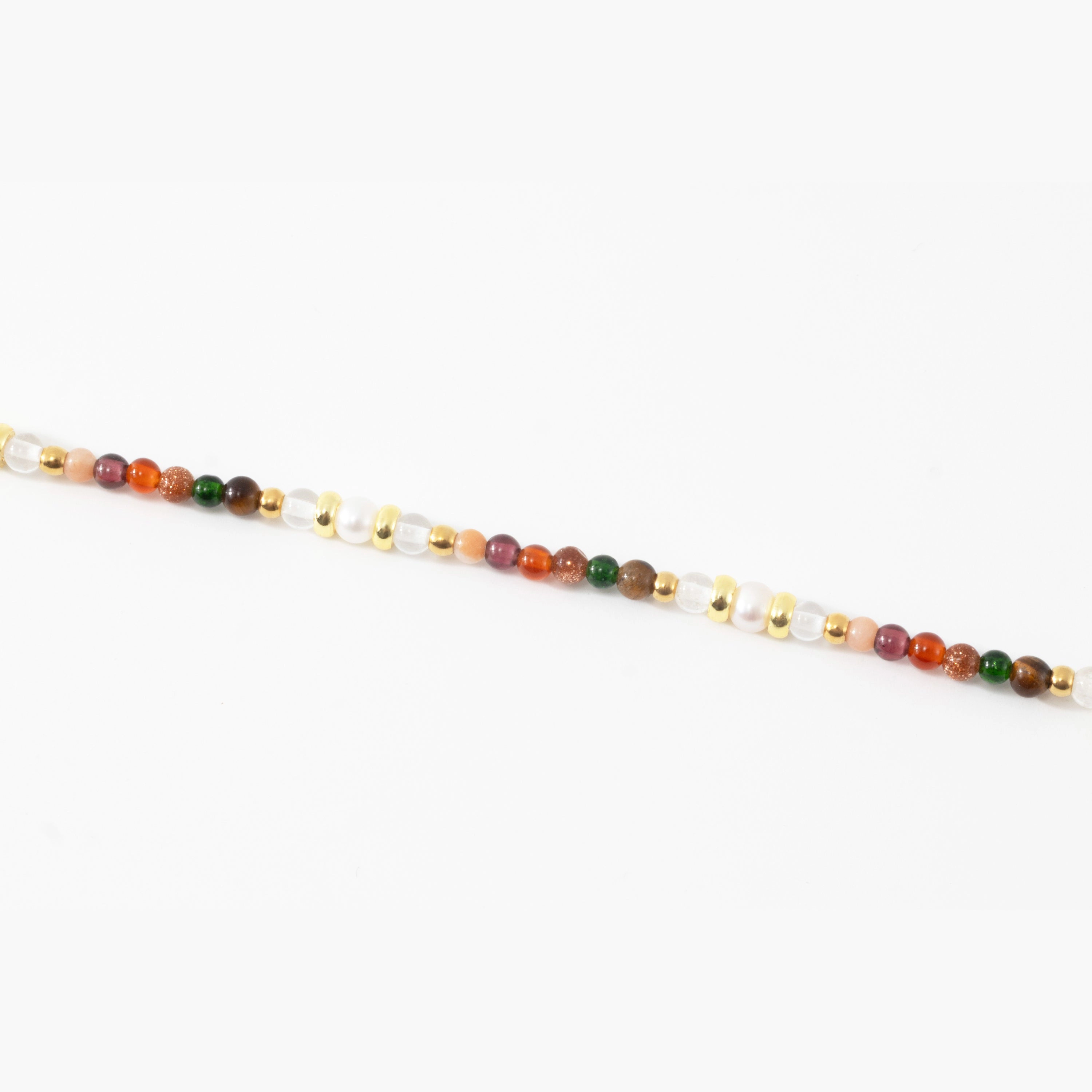 Mint & Lily Women's Rainbow Tourmaline Minimalist Bracelet