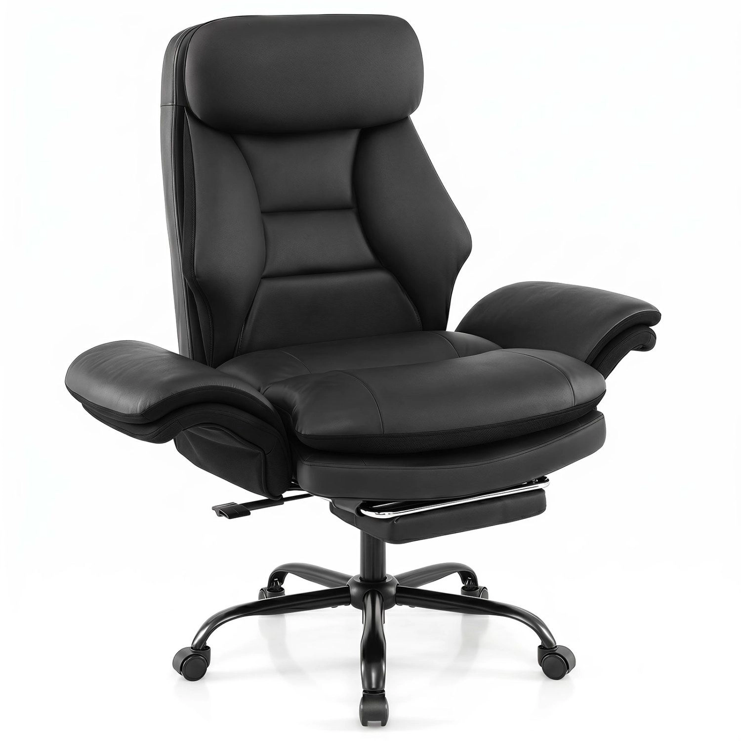 SlickBlue Ergonomic Big and Tall Office Chair with Flip Armrests