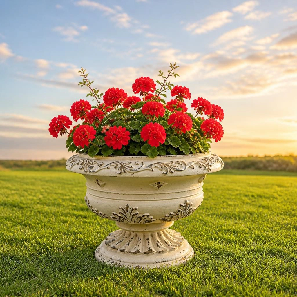 WOW PIONEER Large Round Magnesium Oxide Planter